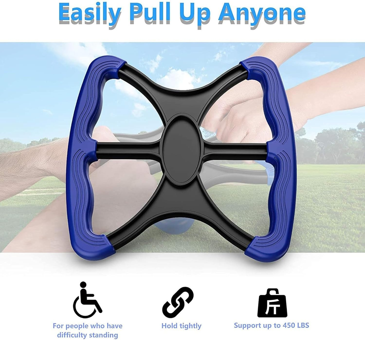 Standing Tools Lifting Device, Portable Lightweight Easy-Use Lift Assist Device Heavy Duty Non-Slip Handle for Elderly image number 3