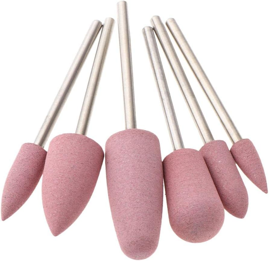 Oshhni 6Pcsx Silicone Bit Nail Polishing Head, Cuticle Clean File For, Tool, 08