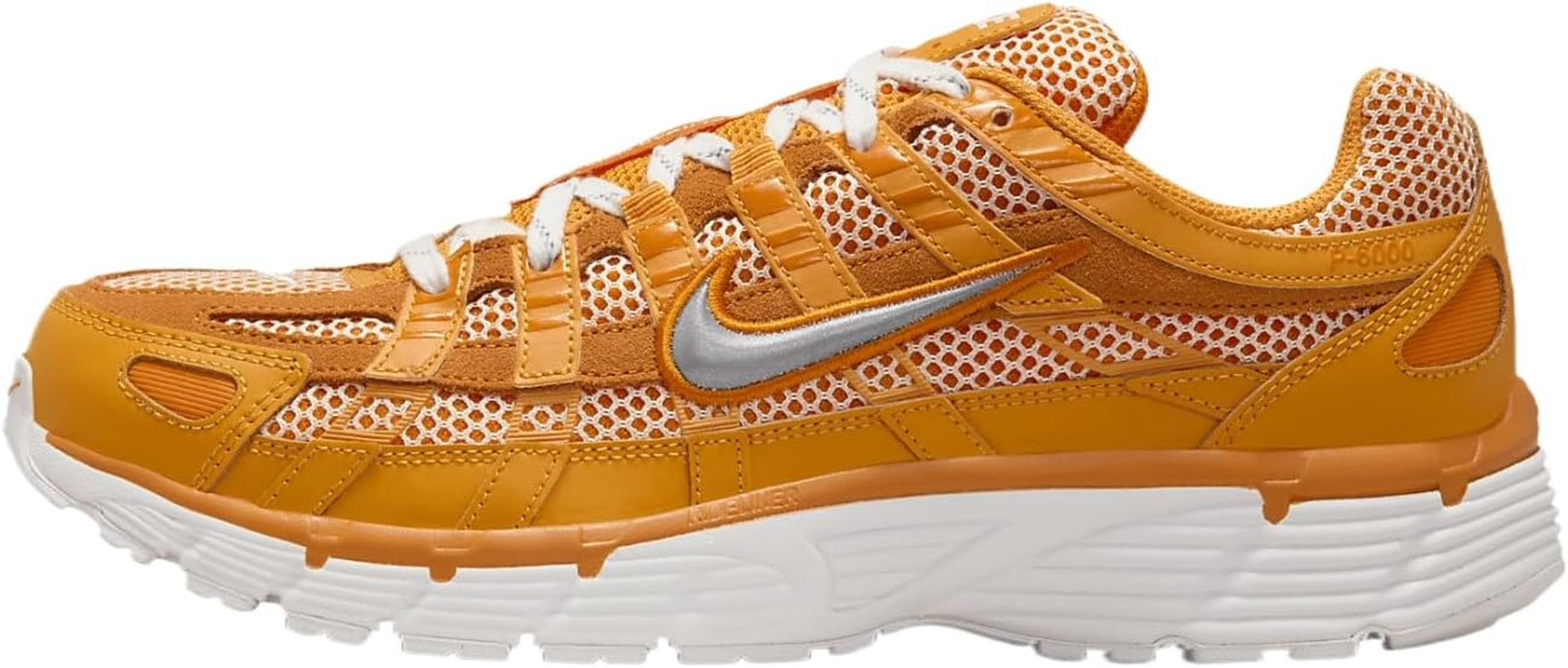 Nike HQ3641-886 P 6000 PREMIUM Mens Lifestyle Shoe - Kumquat/Metallic Silver/Magma Ora