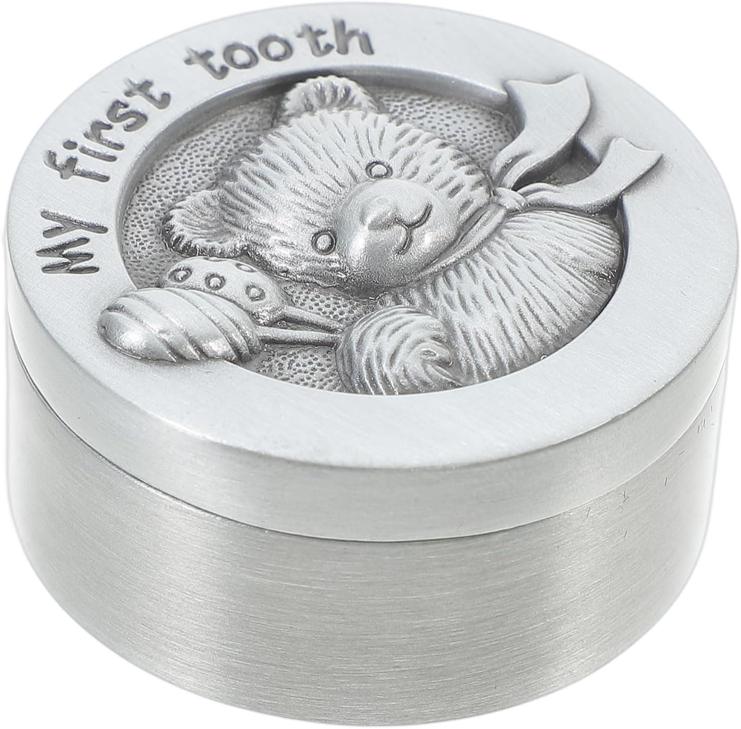 Metal Baby Tooth Keepsake Box for Newborns Cute Tooth Storage Holder for Boys and Girls Unique image number 5