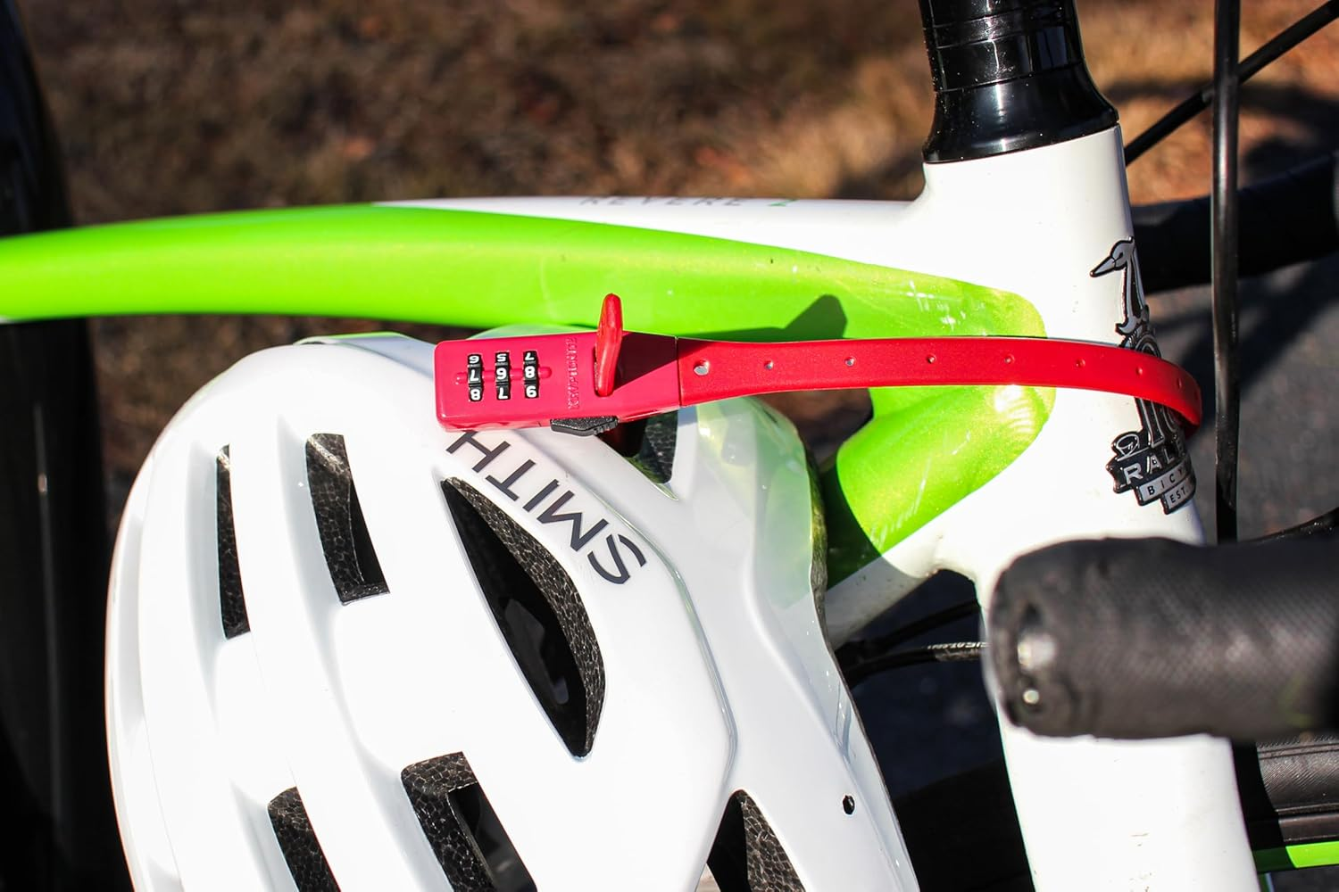 Kryptonite Click Lock Zip-Tie Bike Lock, Lightweight anti Theft Compact 3-Digit Resettable Combination Multi-Purpose Lock, Adjustable Cable Lock for Bikes, Helmets, Cabinets, Luggage, Skateboard, Red image number 4