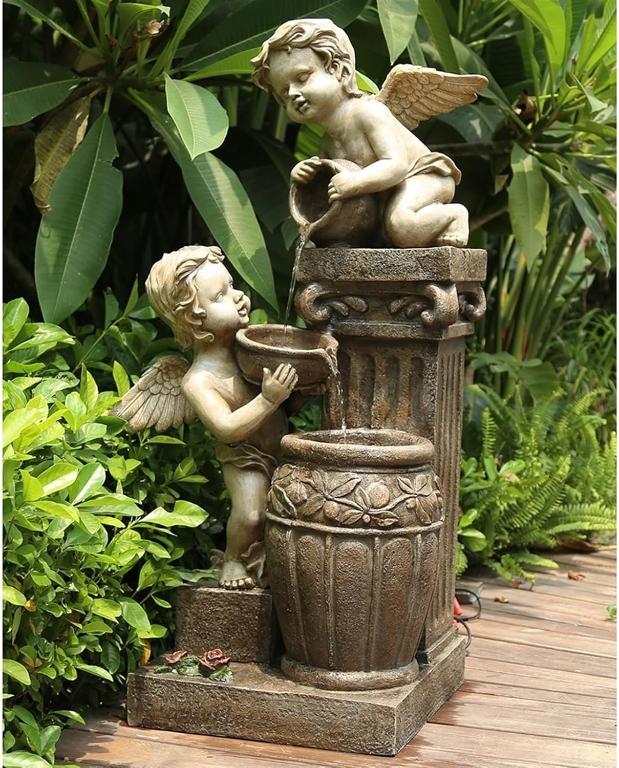 Outdoor Fountain Angel Fountain Landscape, Outdoor Water Decoration, Garden Layout Courtyard(L) image number 4