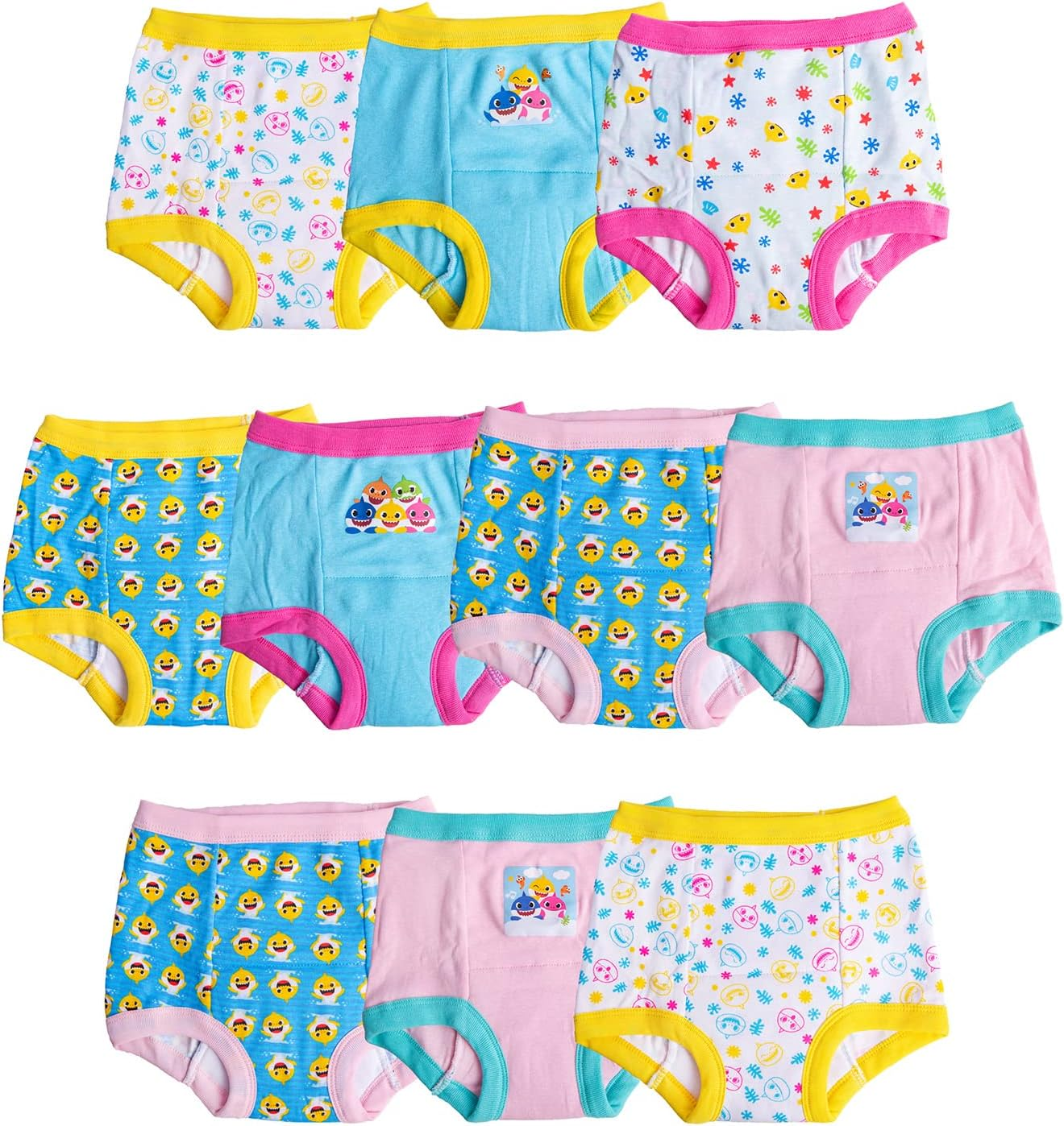 Baby Shark Training Pant Multipacks with Success Tracking Chart & Stickers, Sizes 18M, 2T, 3T, 4T image number 2