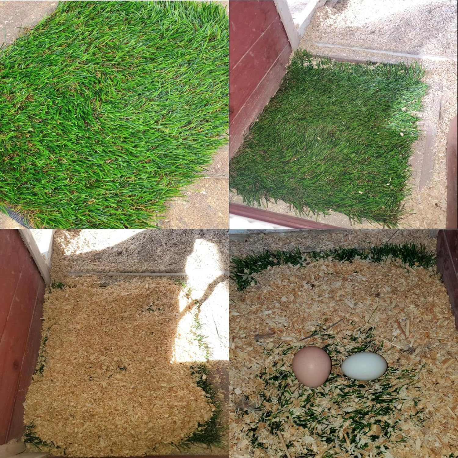 Washable Chicken Nesting Box Pads,6 PCS Reusable Nest Boxes Pad Chickens Coop Liners Bedding, Mat Accessories Liners for Hen Coop Egg Duck Reed Goose(30 X30X3 CM) image number 4