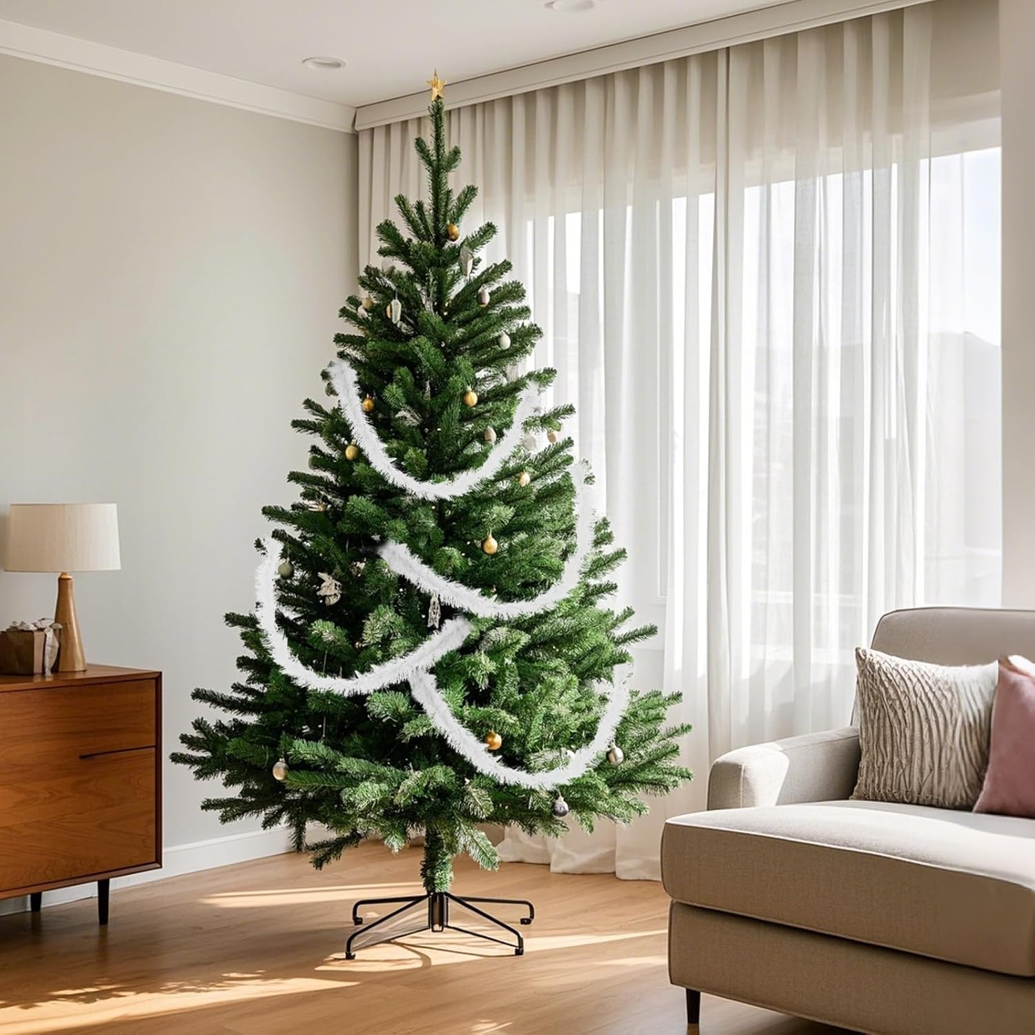 10 Pcs Feather Boas Artificial Fluffy Boas 5Ft Pink Rose Feather Boa Set for Women Girls Costume Halloween Christmas Wedding Birthday Party Bulk - Blue image number 3