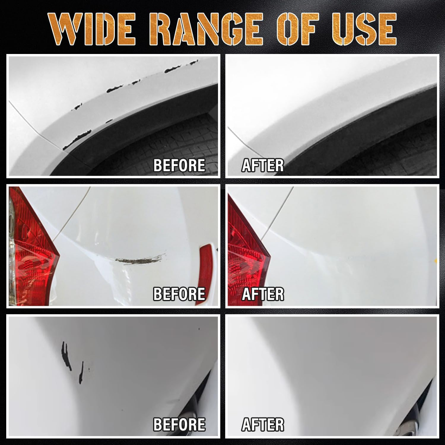 Touch up Paint for Cars (White), Automotive Paint Pen, Two-In-One Scratch Repair, Remover for Deep Scratches, Special-Purpose Universal White Color image number 2