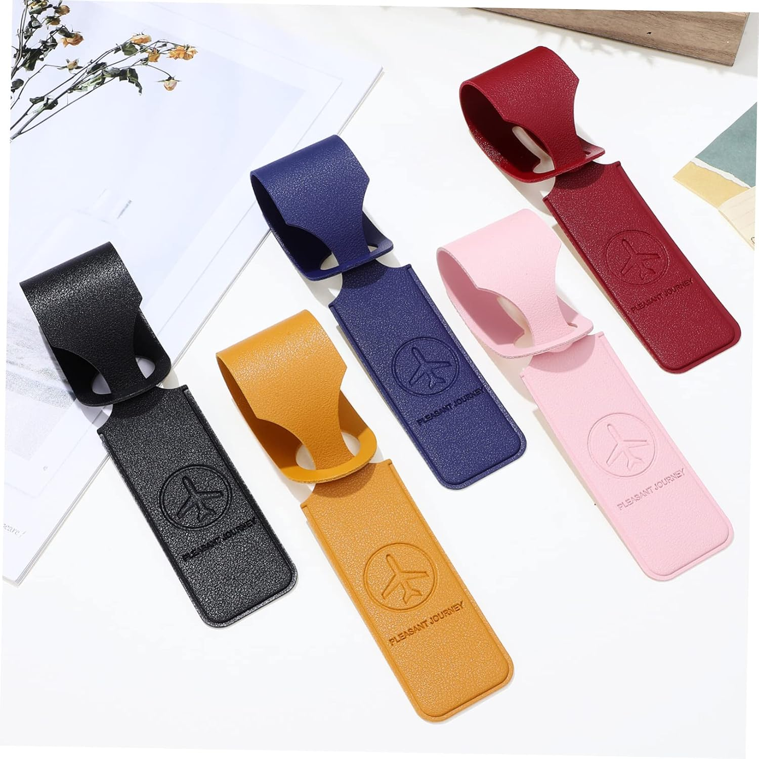 SHERCHPRY 30Pcs Lightweight Luggage Tags for Bag Business Travel Tags Luggage Identifier for Suitcase Hanging Labels and Travel Accessory image number 6