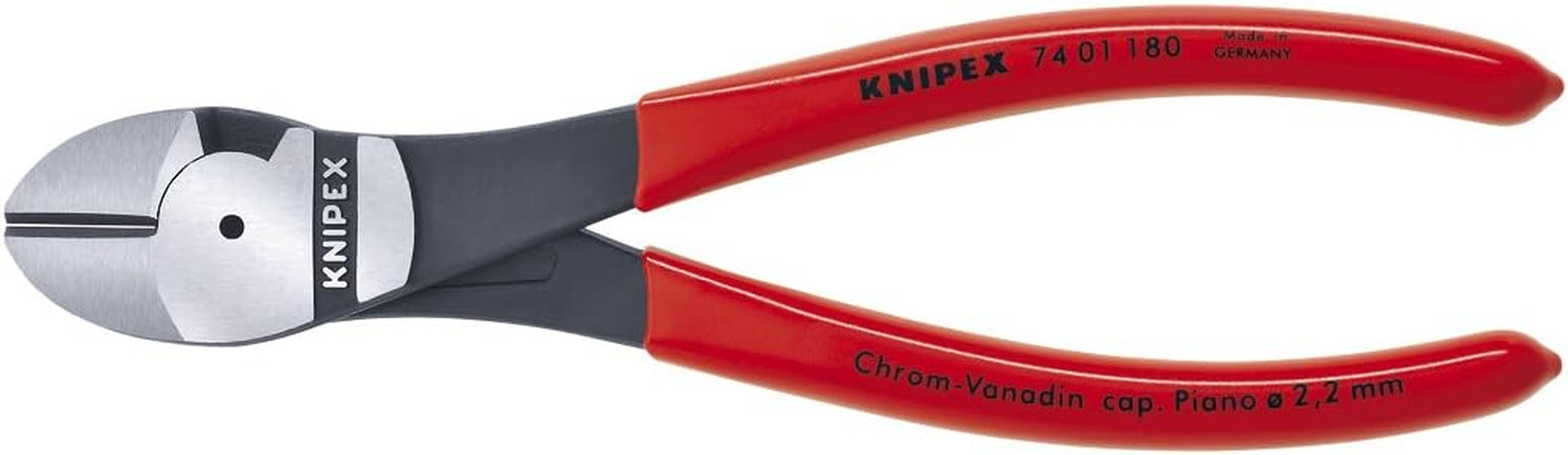 KNIPEX Tools 74 01 200 SBA 8-Inch High Leverage Diagonal Cutters image number 5