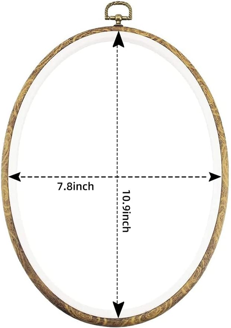 Guofa 2Pcs Resin Embroidery Hoop for Cross Stitch Embroidery Oval Hoops Arts Decoration (29Cm/11In-2Pcs) image number 1
