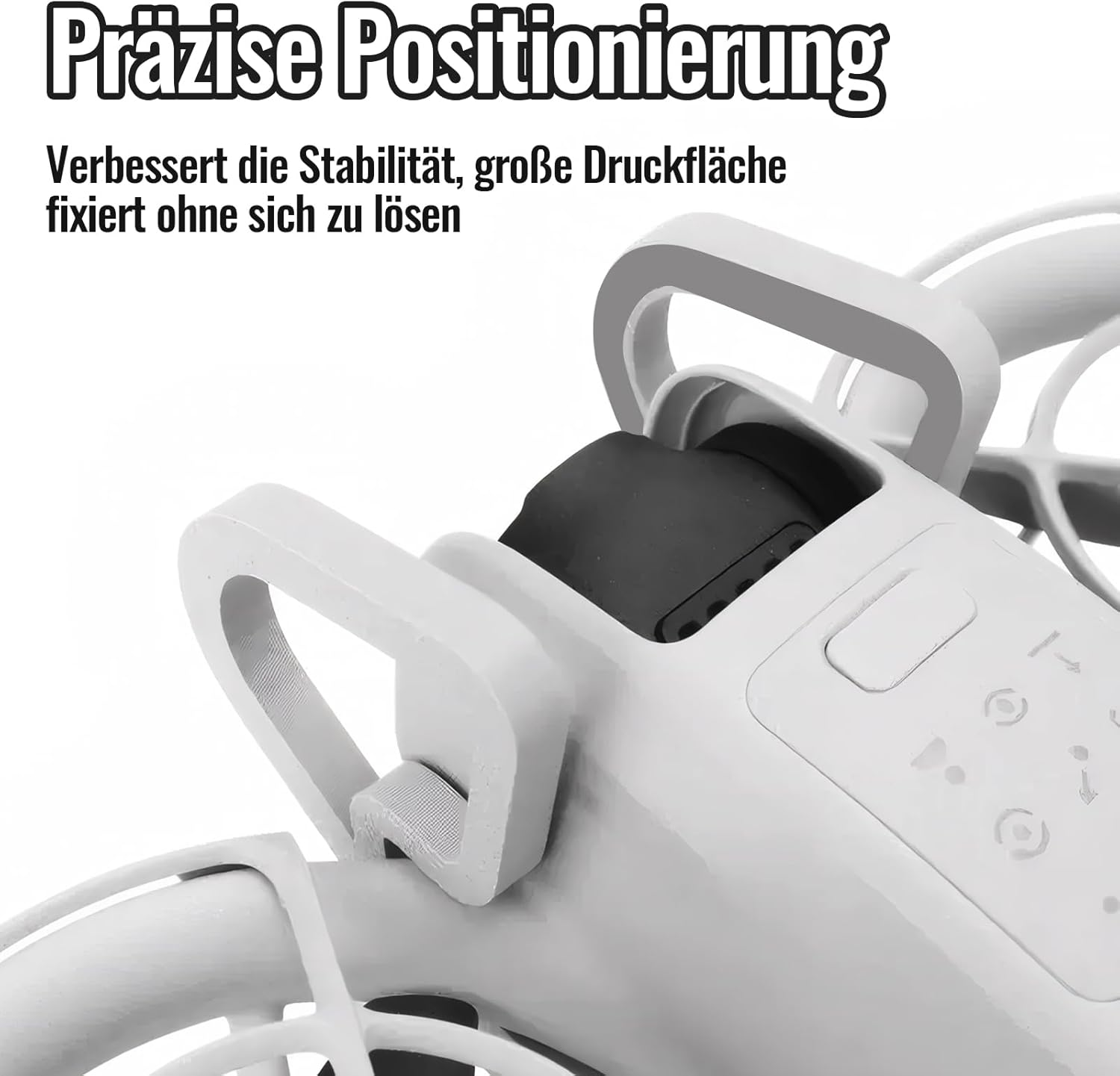 Bumper for Dji Neo Gimbal, Foldable Booster Stand for Pocket Drone Neo, Grey Bumper and Foldable Stand for Drone Dji Neo Accessories, for Dji Neo Protection image number 2