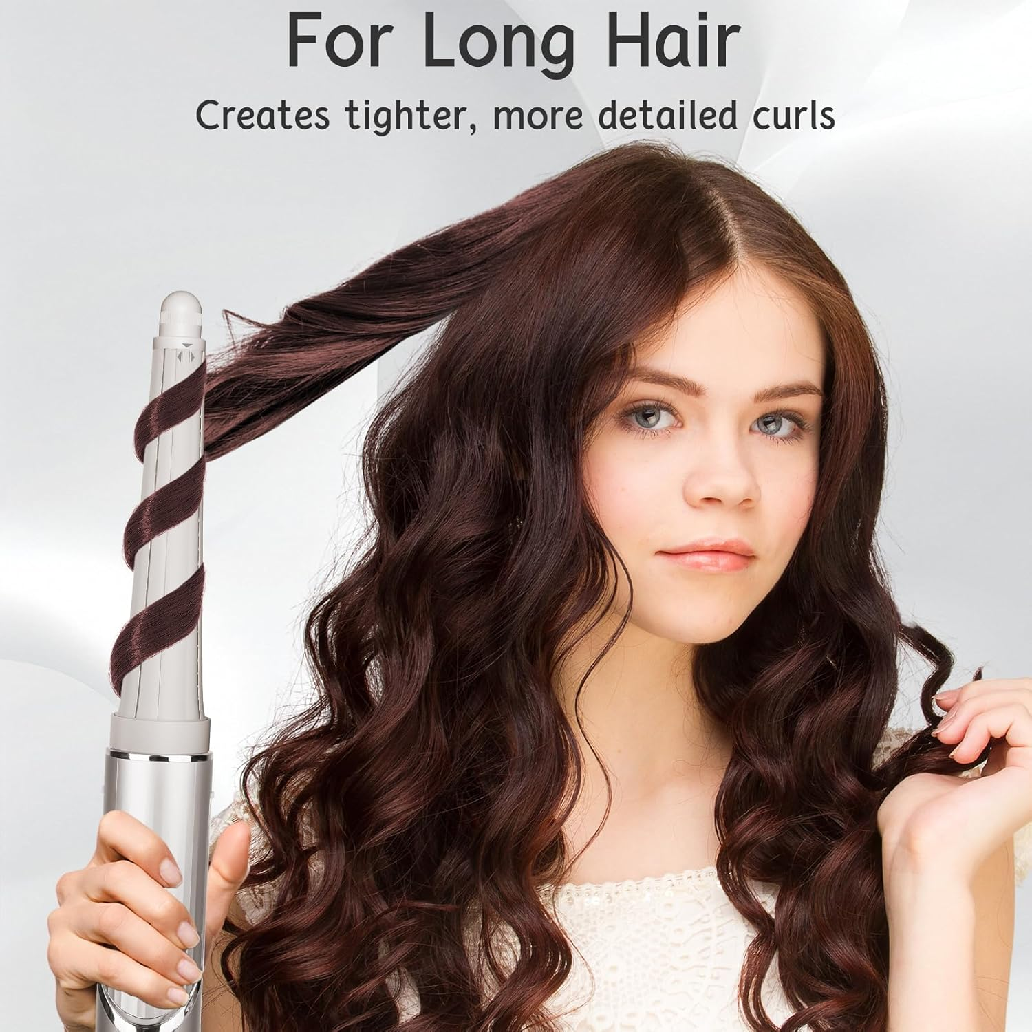 ZEPHBLOW Long Conical Barrel for Shark Flexstyle, 0.8-1.4Inch/ 20-36Mm Conical Curling Barrels Compatible with Flexstyle HD400, Self-Curling Hair Roller Curlers Attachment for Long Hair image number 6