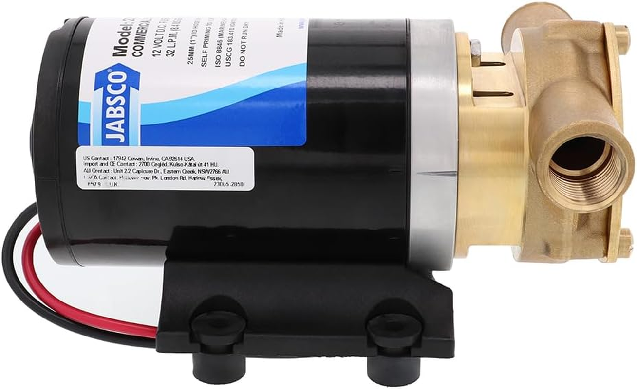 Jabsco 23680-4003 Water Puppy Pump Bronze Commercial Duty 12 Volt Boat Plumbing Item image number 2
