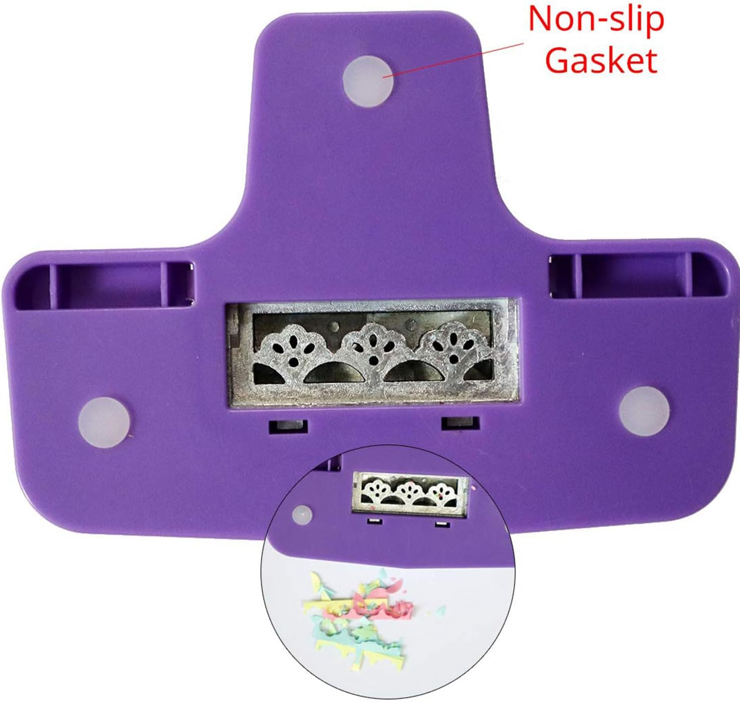 Circle Hole & Fancy Border Paper Puncher | for DIY Crafts, Scrapbooking, Cards & Christmas Party Decor