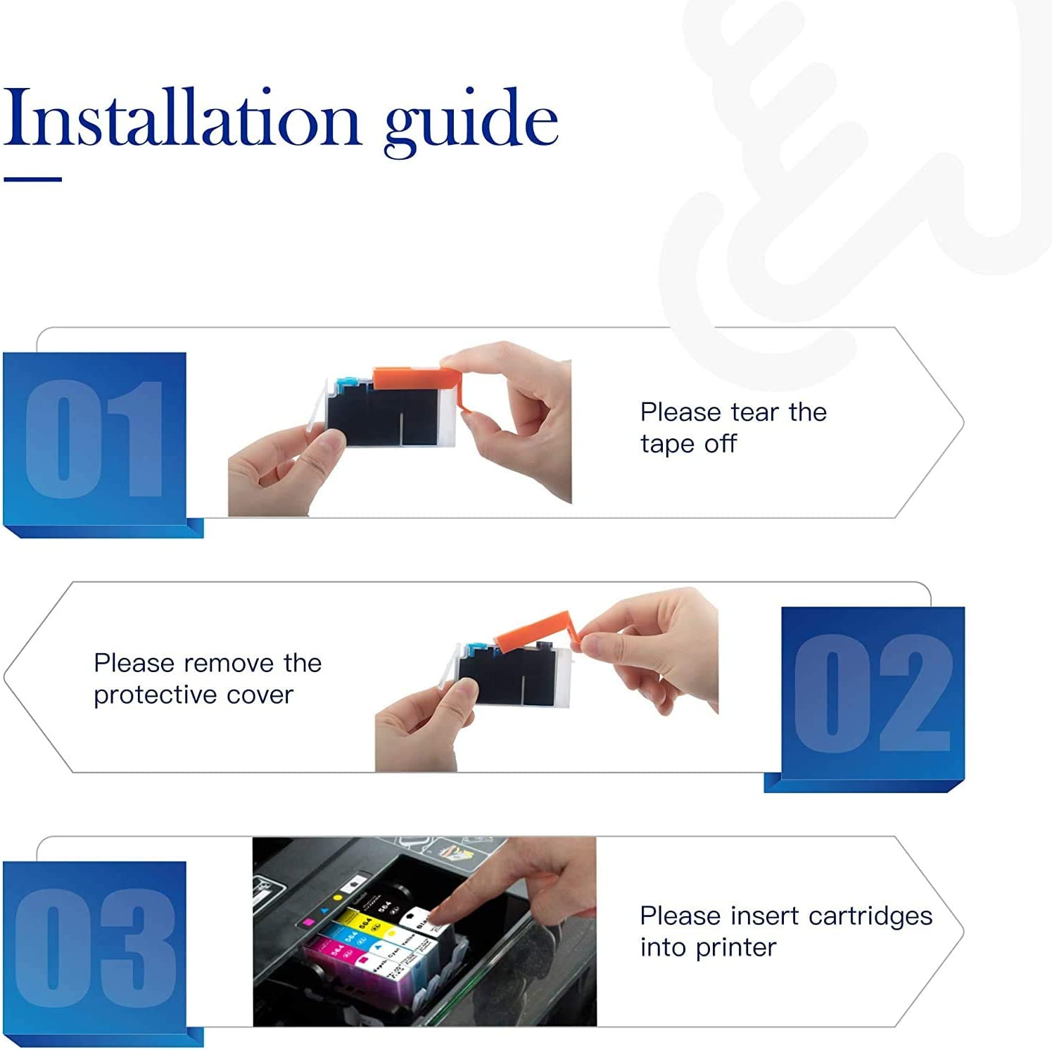 10 Pack PGI-650XL CLI-651XL PGI650XL CLI651XL Ink Compatible with Canon IP8760 MG6360 MG7160 MG7560(2BK,2PBK,2C,2M,2Y) image number 4