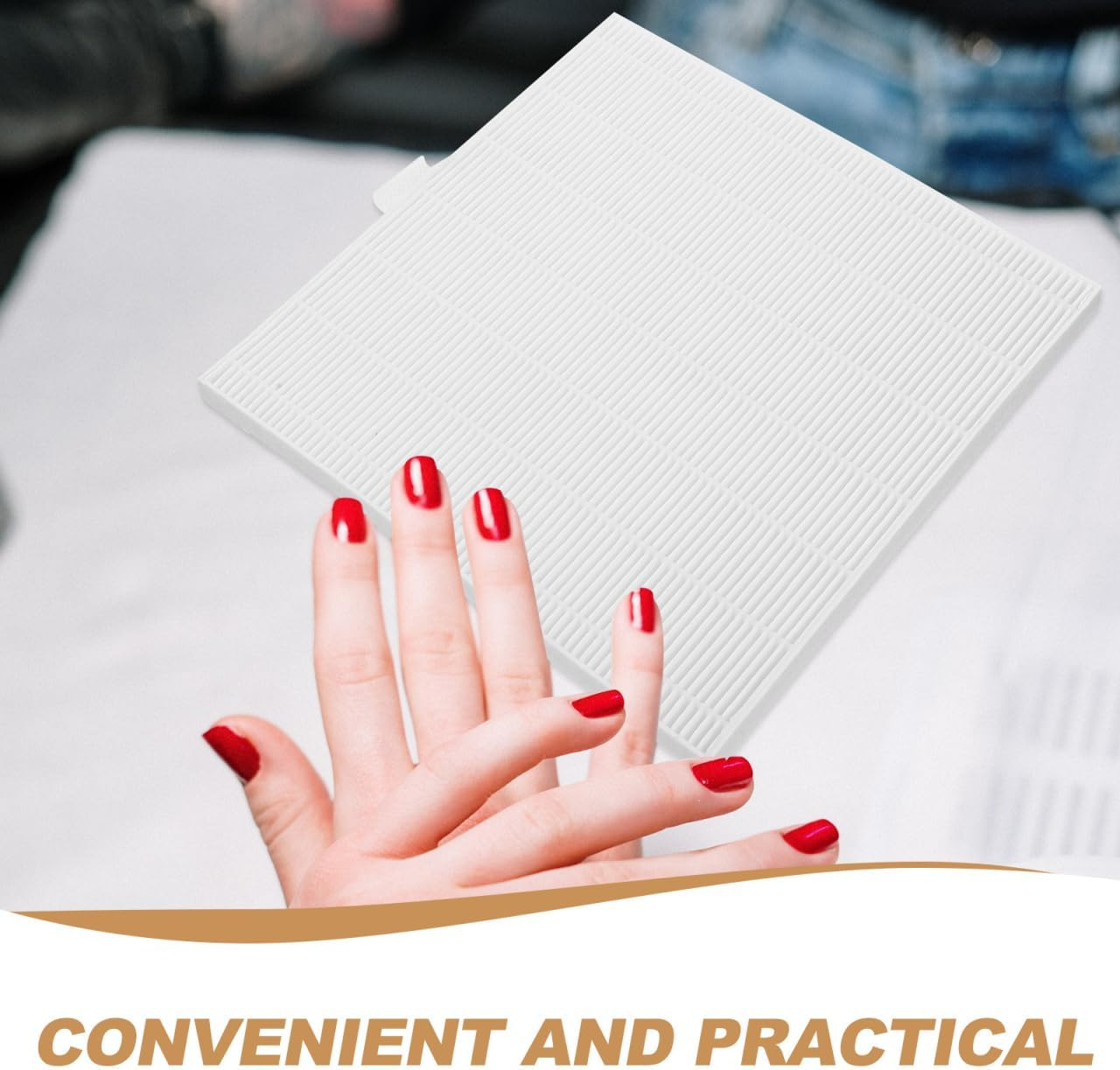 Healeved Pack of 2 Filters for Nail Sucker Manicure Professional Nail Vacuum Cleaner for Replacement Filter Accessories for White Plastic Manifold Parts image number 1