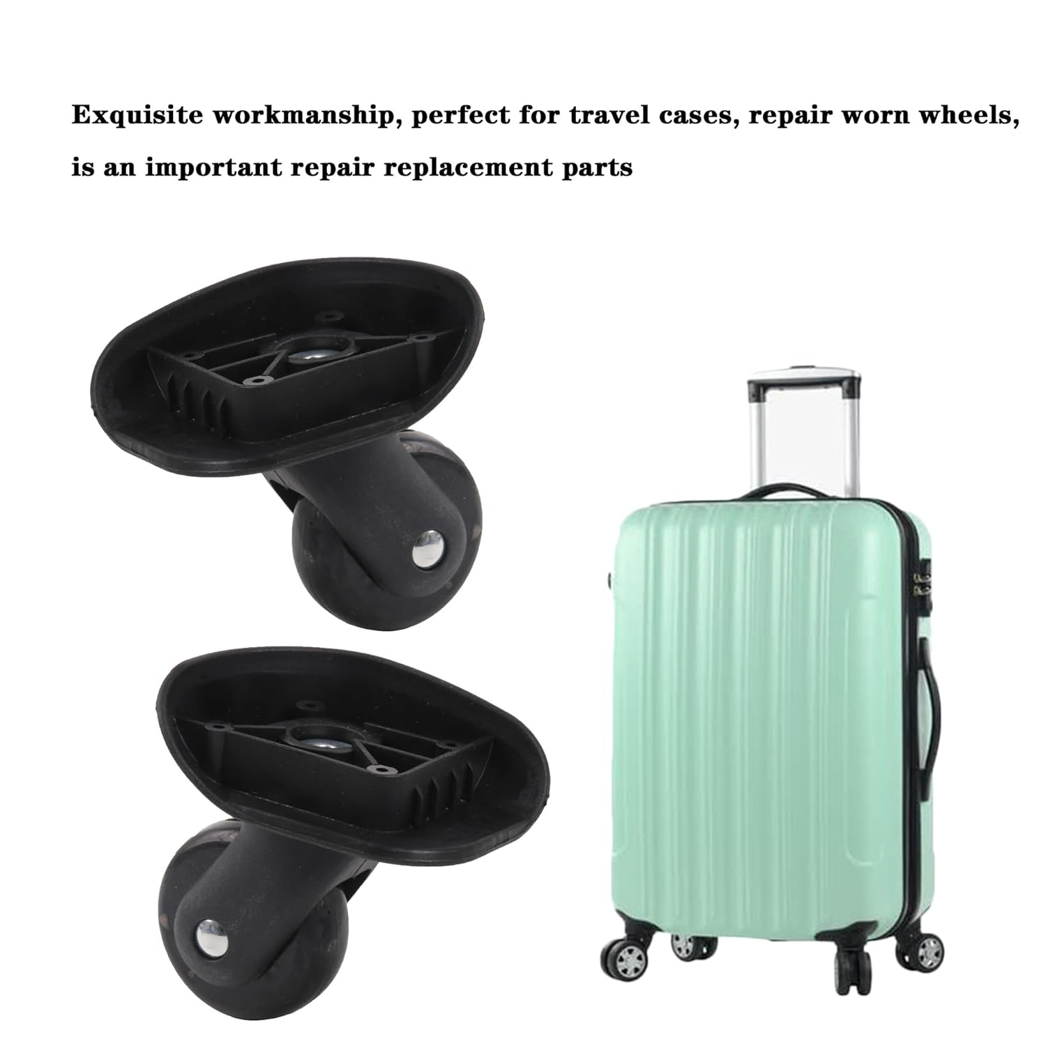 RDEXP Set of 1 Replacement Luggage Wheel Repair Travel Suitcase Parts Wheels W178 image number 2
