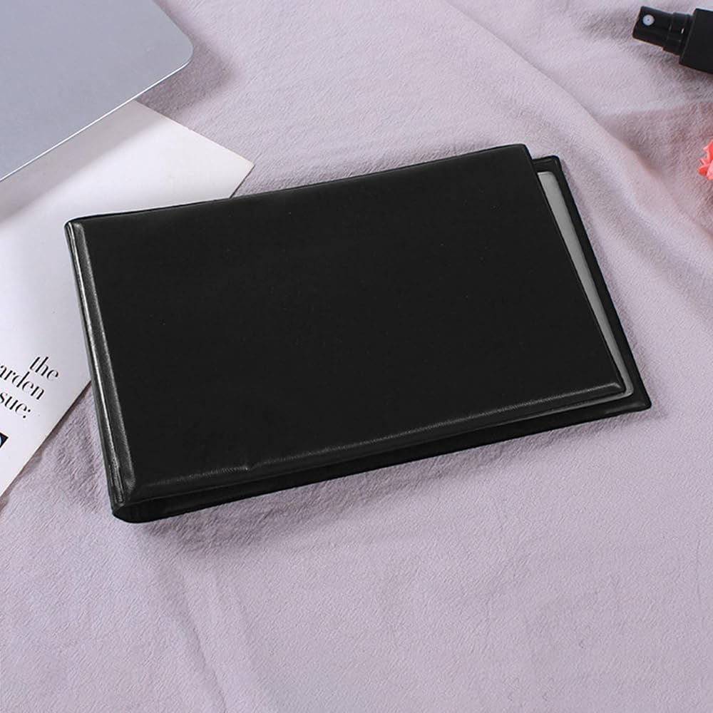 Banknotes Album Collection Storage Currency Holder Pocket Paper Money (Black)