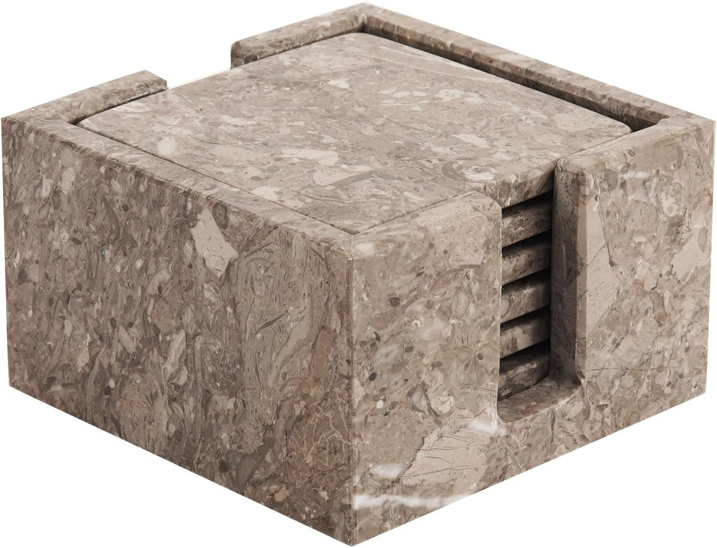 Radicaln Marble Coasters for Drinks Green Square 3.5 Inches Handmade Outdoor Coasters for Patio Table & Table D&eacute;cor for Home & Kitchen