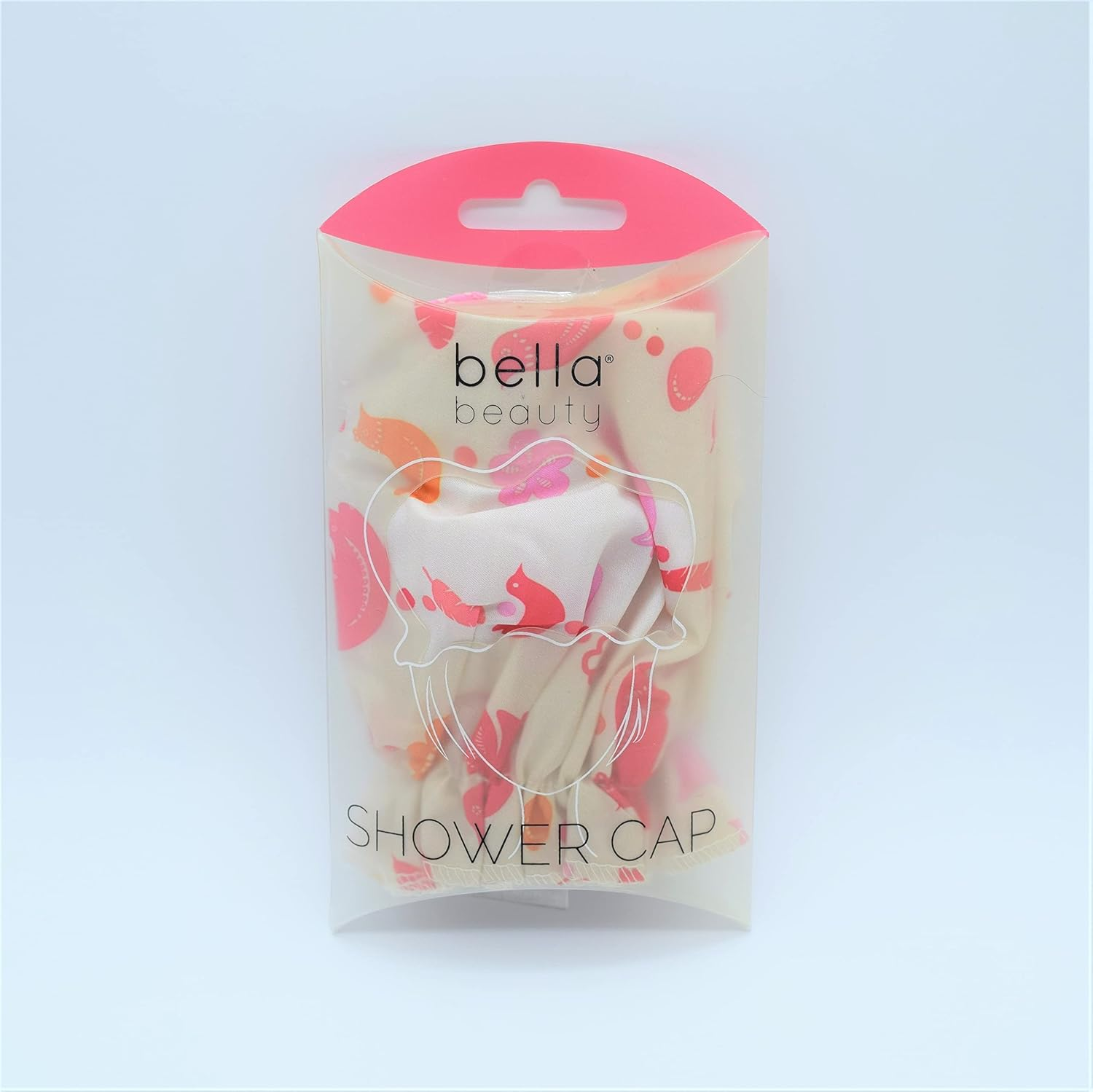Bella Beauty Waterproof Nylon Shower Cap, Fits All Hair Lengths, Seals Out Moisture and Steam While Showering - Birds image number 1