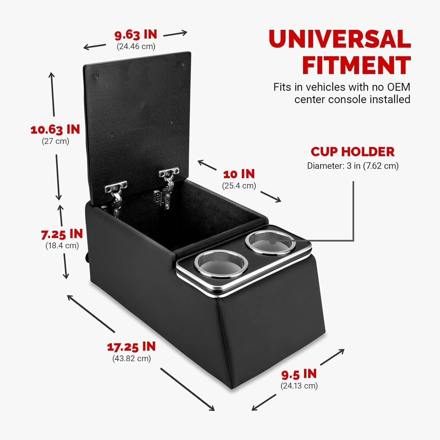 Car Center Console Organizer, Backseat Armrest Storage Box, Rear Bench Seat Organizer, Vehicle Backseat Armrest Storage Box, Maximize Interior Storage Center Console Box For image number 2