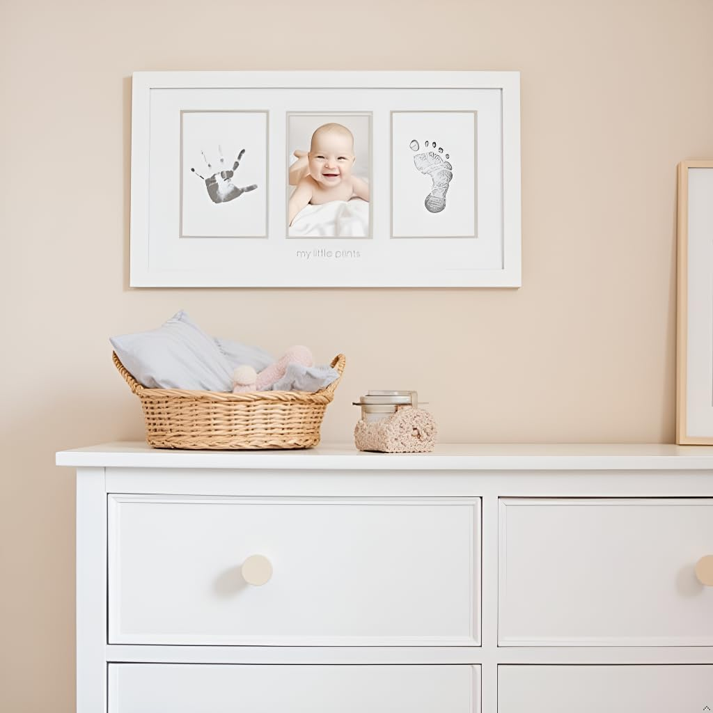 Pearhead Babyprints Photo Frame, White, 0.56 X 17 X 9.50 Inch Size image number 2