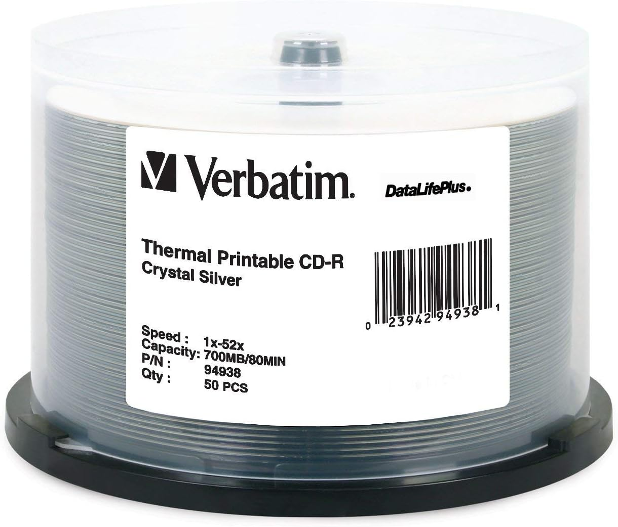 CD-R 700MB 50Pk Crystal Thermal 52X