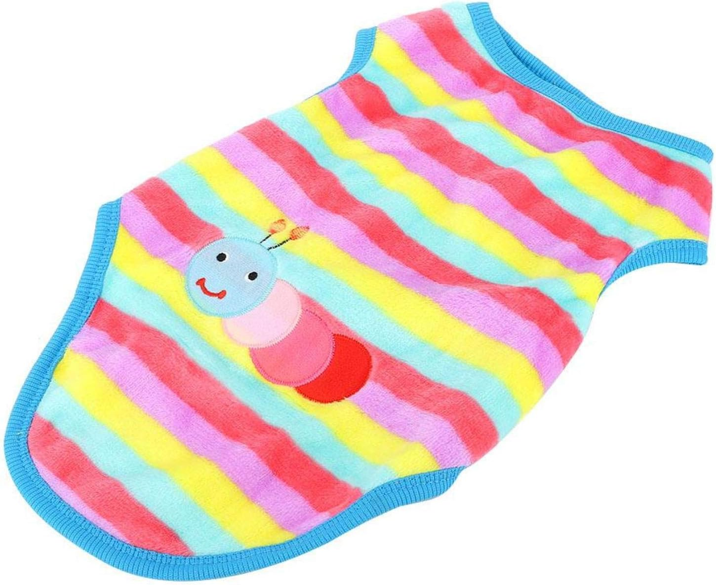 EVTSCAN Breathable Warm Pet Dog Cat Winter Sweater Coat Jacket Clothes Rainbow Cartoon Pattern(S) image number 1