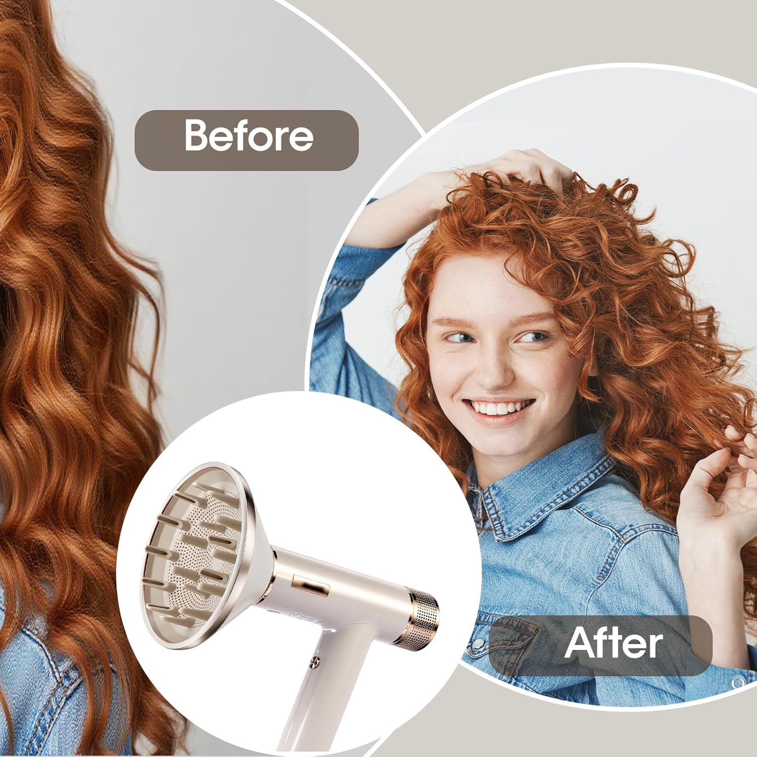 GENCAM Hair Dryer Diffuser for Shark Speedstyle/Speedstyle Pro, Diffuser Attachment for Shark Hair Dryer HD332 HD731 HD301 HD542 HD732 HD331 image number 1