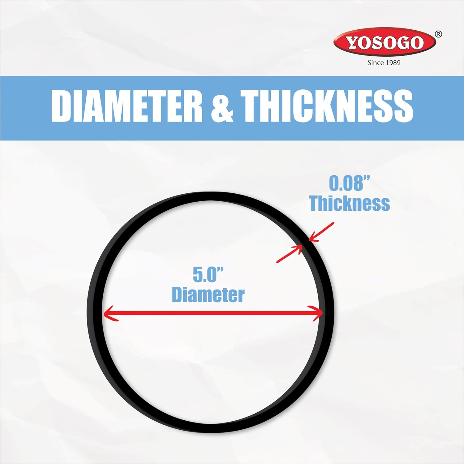 Yosogo 30 Pieces Rubber Band Extra Large and Thick 8 Inch - Black Color Multipurpose Heavy Duty Elastic Biodegradable Natural Rubber Bands image number 3