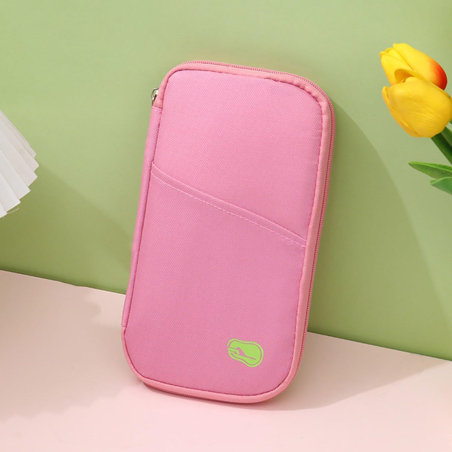 [Xinsheinelry] Mesh Pocket for Efficient Airport Security Check and Ergonomic Design Organized Compact Travel Document Credit Card Passport Holder image number 4