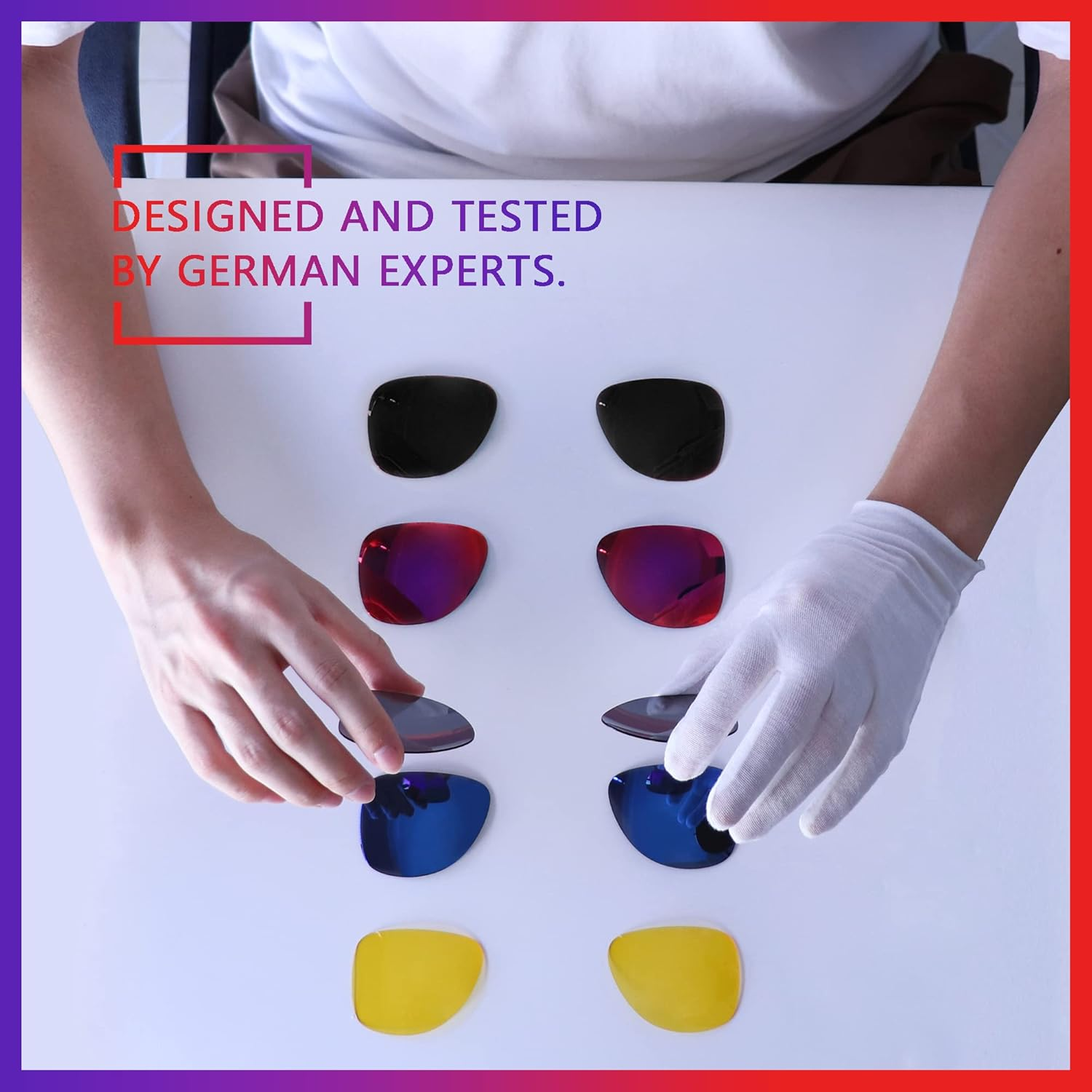 Firtox UV400 Replacement Lenses for Oakley Meta HSTN OW8002 51Mm AI Glasses - Copper Gold, Polarized image number 6