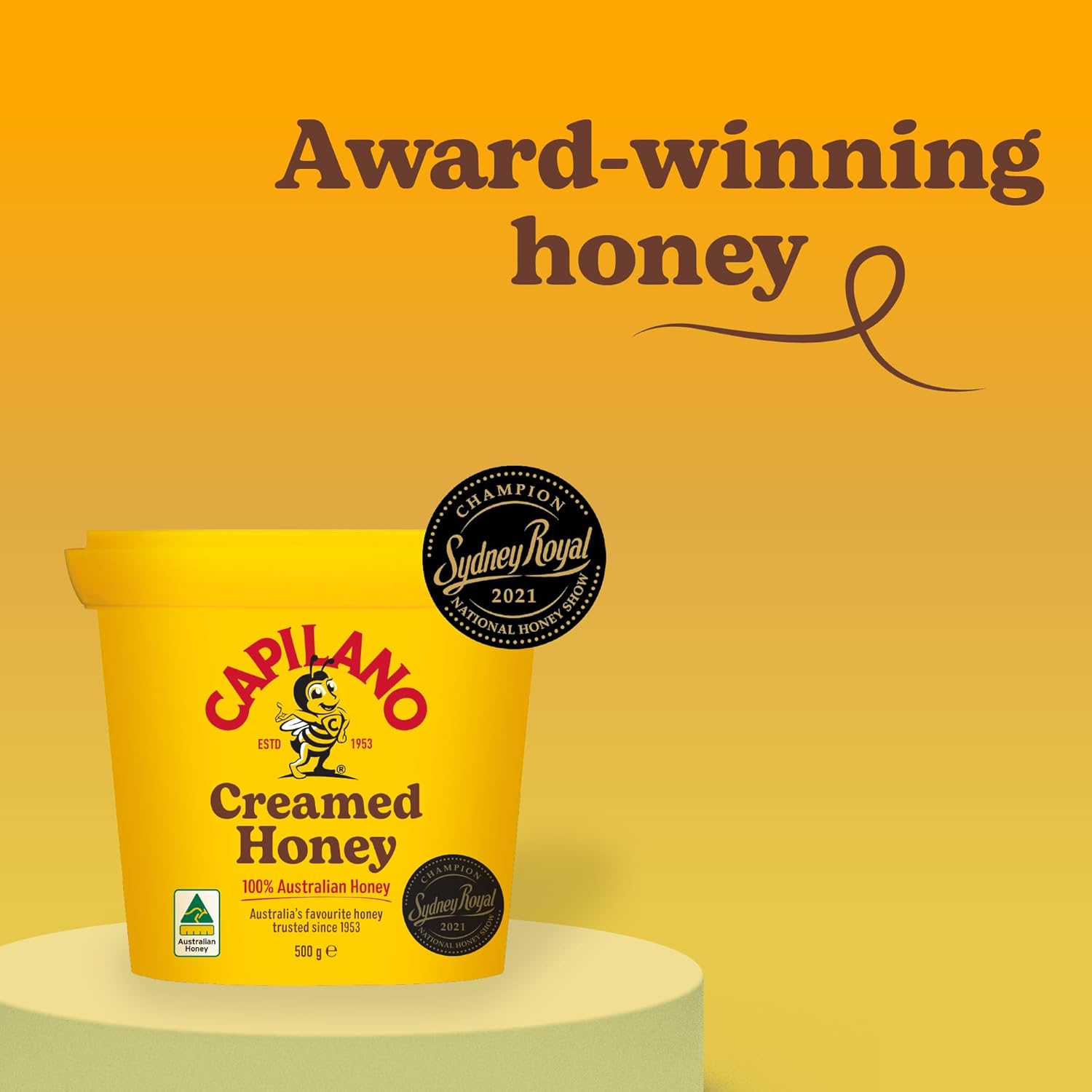 Capilano 100% Pure Australian Creamed, Premium, Honey Bucket, 500G image number 4