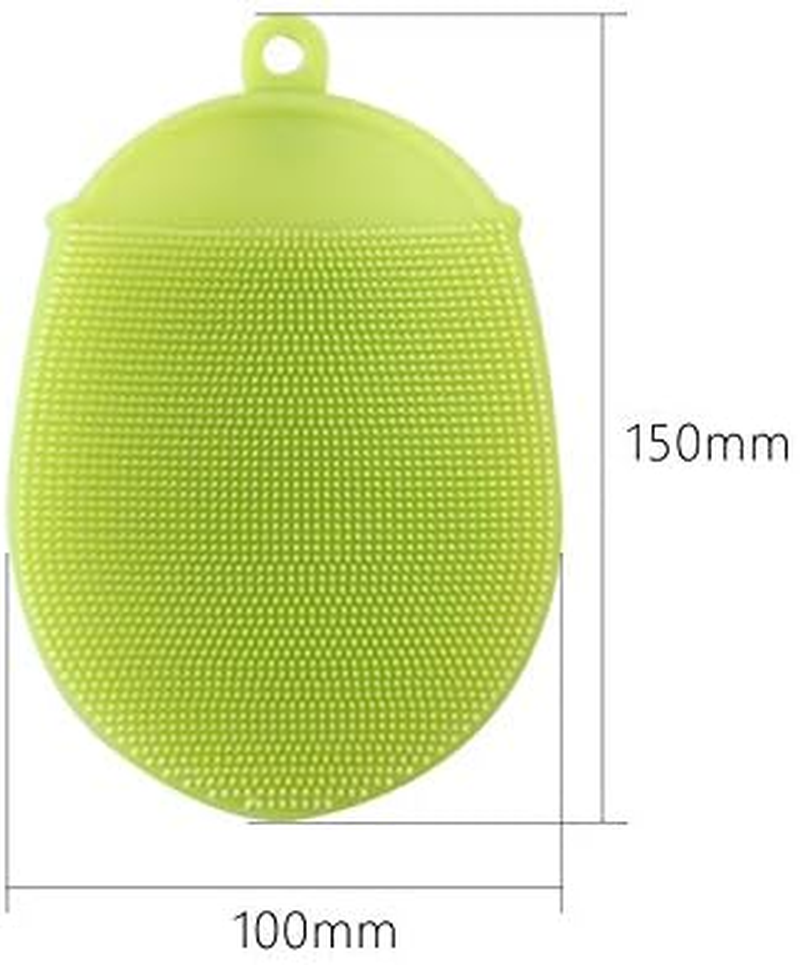 2-Pack Silicone Body Brush Glove, Soft Bath Shower Scrubber Sponge for Washing Cleaning Exfoliating Skin SPA Feet Back Massage image number 6