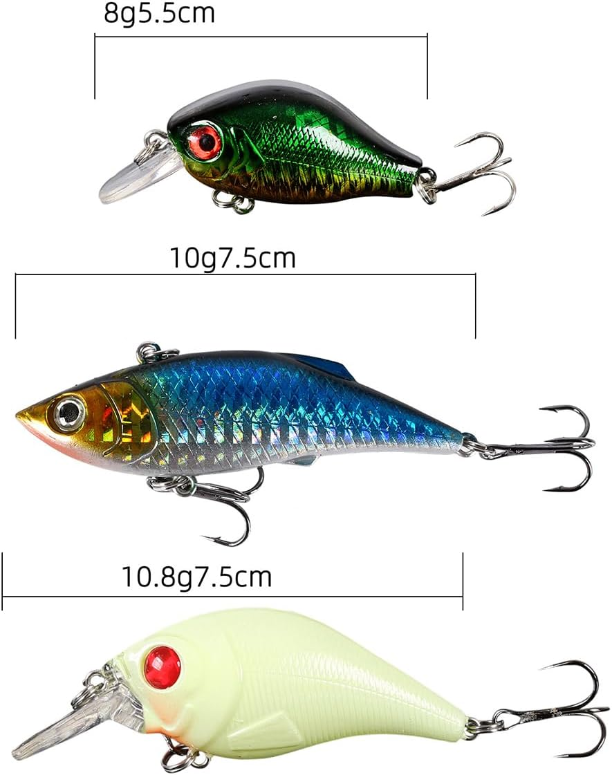 94Pcs NUZAMAS Fishing Lure Kit Bait Tackle Kit Fishing Accessories Tackle Tool Box for Fly Fishing Wet Flies Bass Trout Salmon Freshwater and Saltwater image number 5