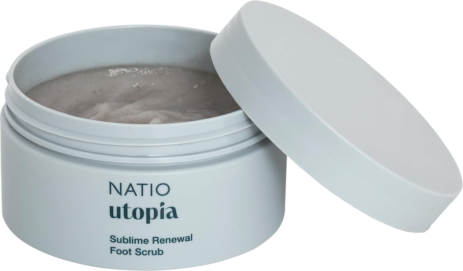 Natio Australia Utopia Sublime Renewal Foot Scrub - Pumice, Olive Oil, Coconut, Peppermint, Orange, Grapefruit & Rosemary - Vegan Friendly & Made in Australia image number 4