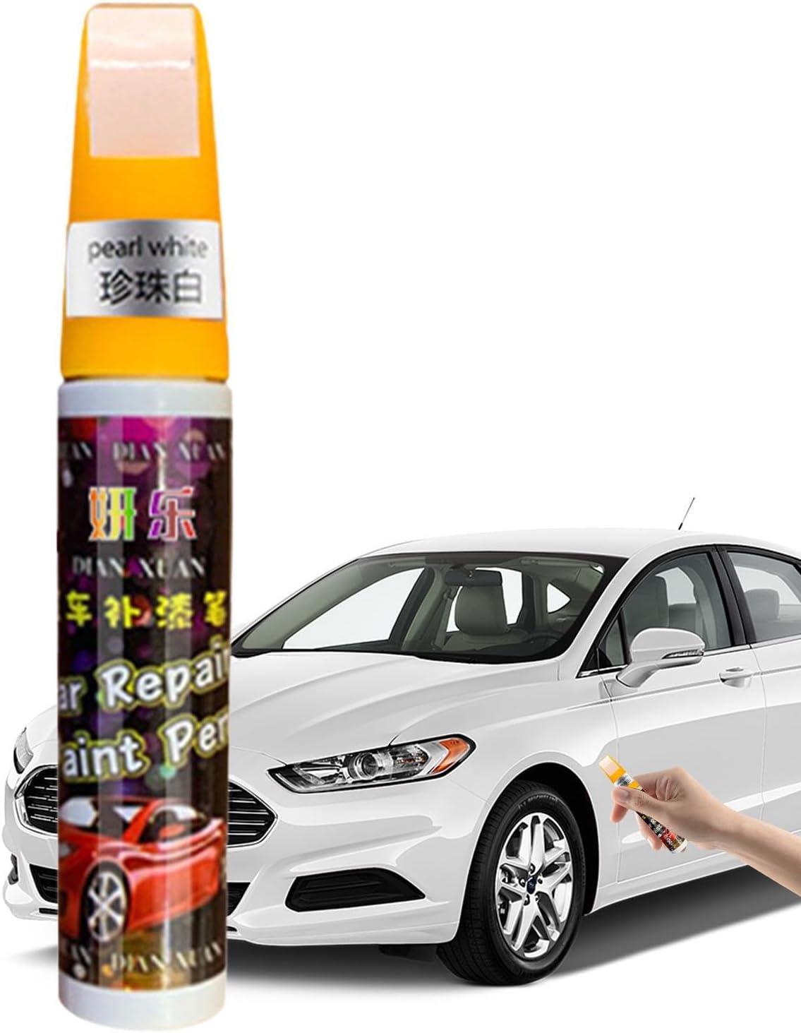 Car Paint, Brush for Scratch Chip Repair, Car Scratch Remover Lacquer Repair Body Paint, Fill Paint for All Vehicle Truck Automotive Repair Marker