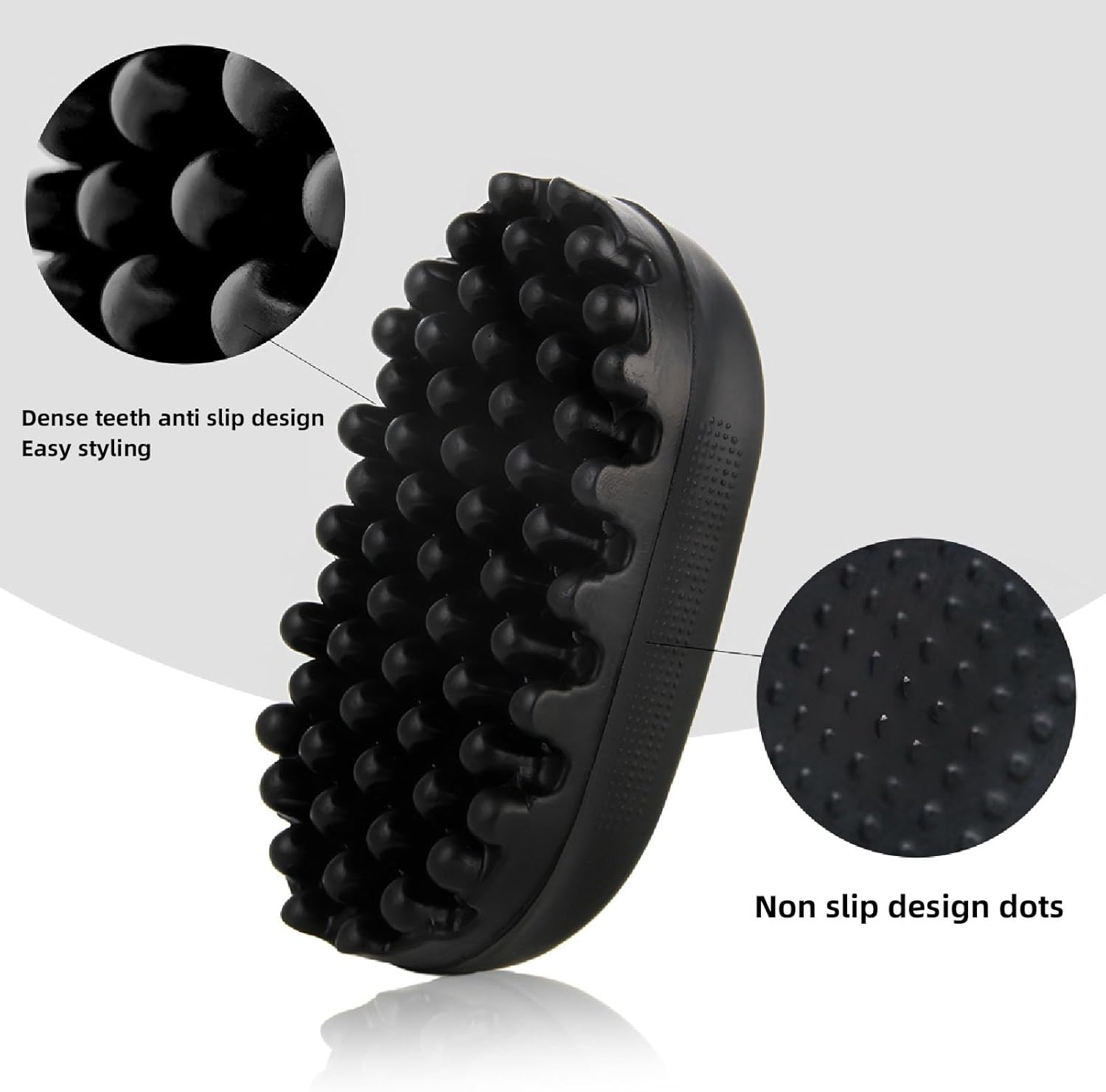 2 Pcs Twist Styler Brush, Twist Curl Hair Brush for Afro Waves, Magic Curly Hair Brush Twist Hair, Washable Rubber Afro Twist Hair Brush for Afro Coils, Dreadlocks, Curls image number 6