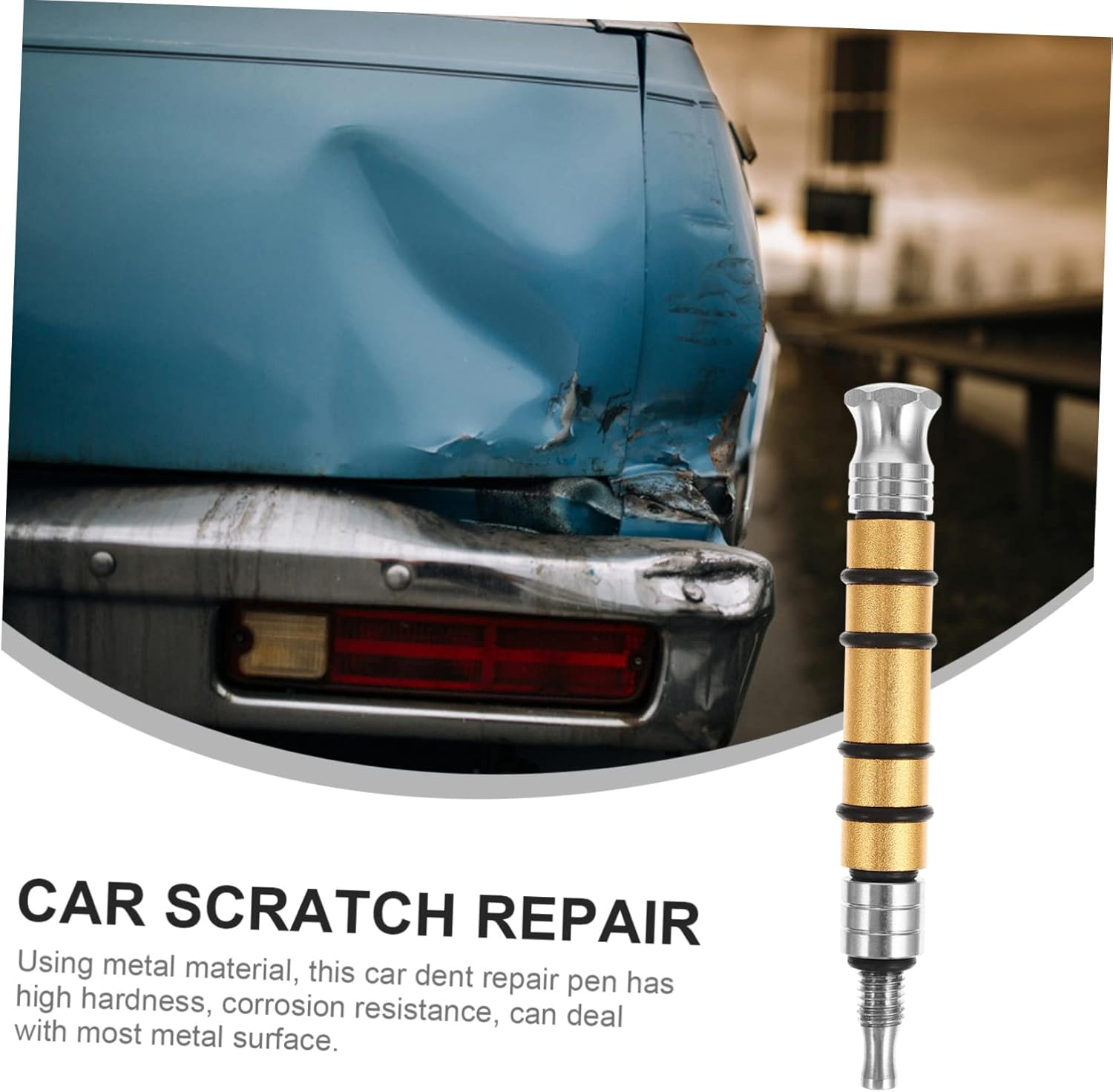 Mobestech 3Pcs DIY Metal Tap down Pen for Automotive Surface Repair Dent Removal Tool Scratch Fixer for Car Body Repair Small Dent Remover Tool image number 4