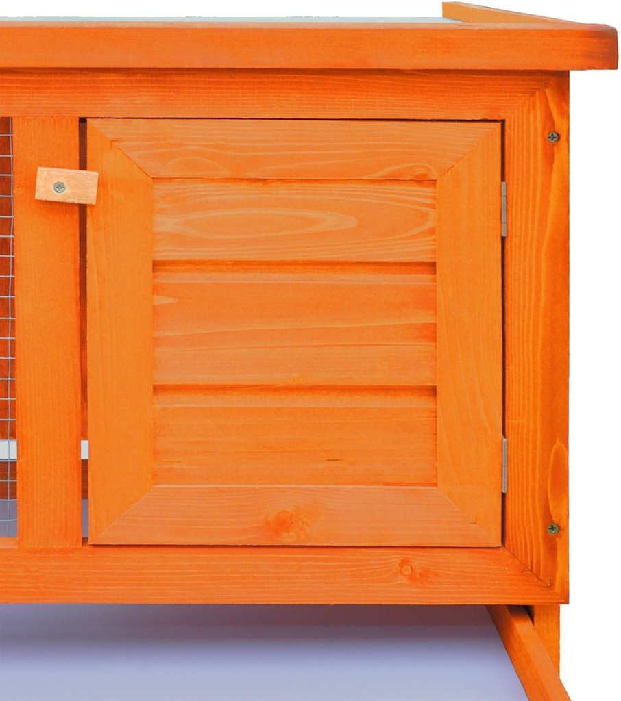 Outdoor Rabbit Hutch 1 Layer Wood Pet House Small Animal Shelter Backyard Garden image number 6