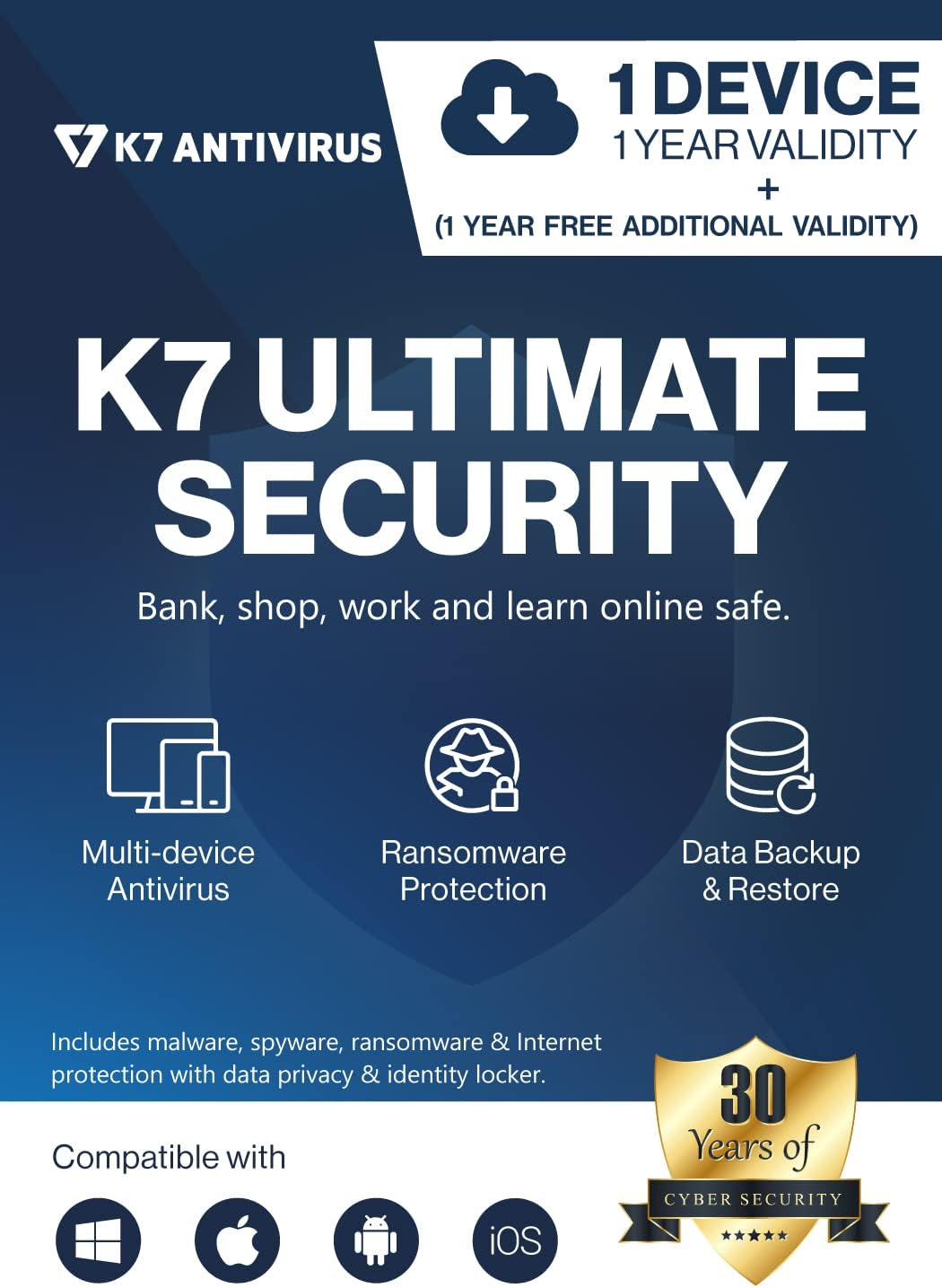 K7 Ultimate Security Antivirus Software 2025 | 1 Device, 2 Years image number 3
