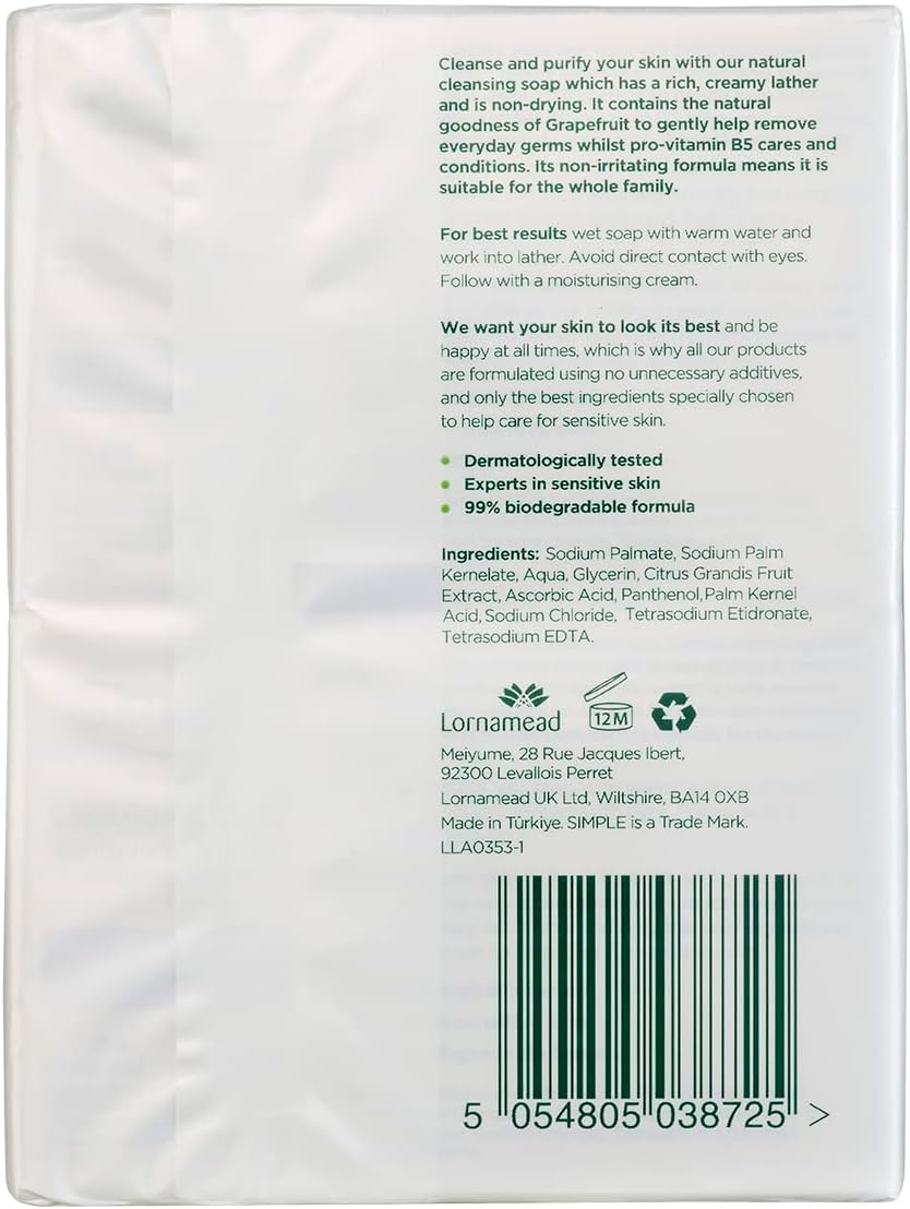 Simple Soap 2 X 100G image number 3