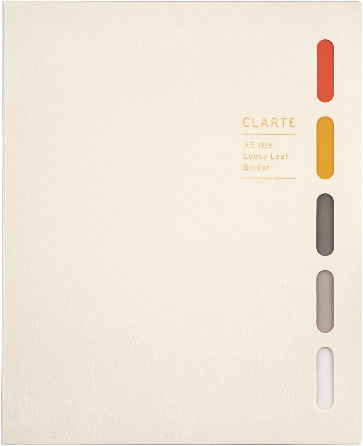 Maruman F415-14 Loose Leaf Binder, A5, Clararte, 20 Holes, Ivory image number 3