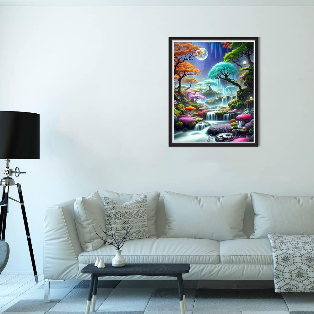 Diamond Painting Kits for Adults, Landscape 5D DIY Diamond Art Kits Full Drill Diamond Dots for Gift Wall Decor and Relaxation Gem Arts 12X16 Inch image number 4