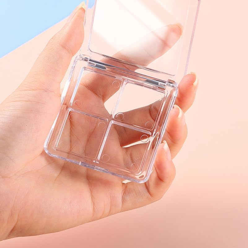 Healvian Empty Eyeshadow Box for Diy 4Pcs Portable Makeup Palette Foundation Lipstick Depotting image number 2