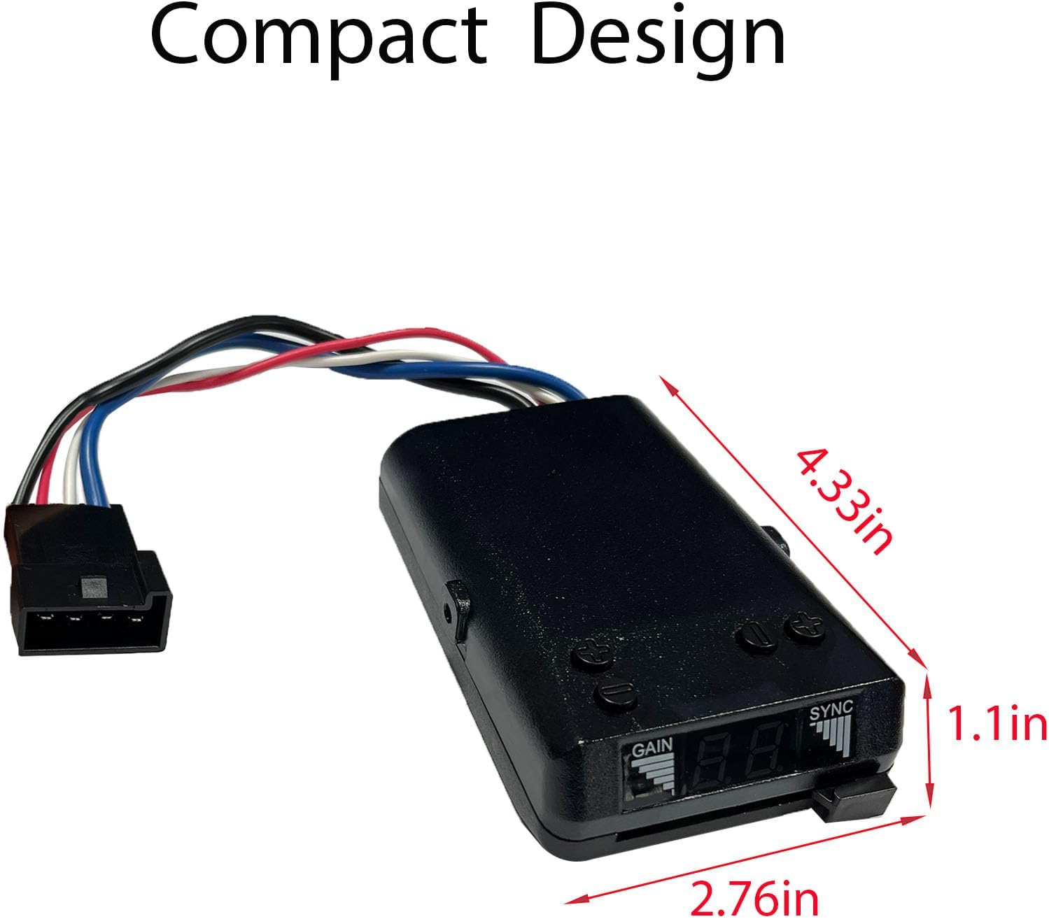 Gihdfer Towpower 8507111 Time-Delayed Electric Trailer Brake Controller,Brakeman IV Digital Brake Control, Control for 1 to 4 Axle Trailers image number 2
