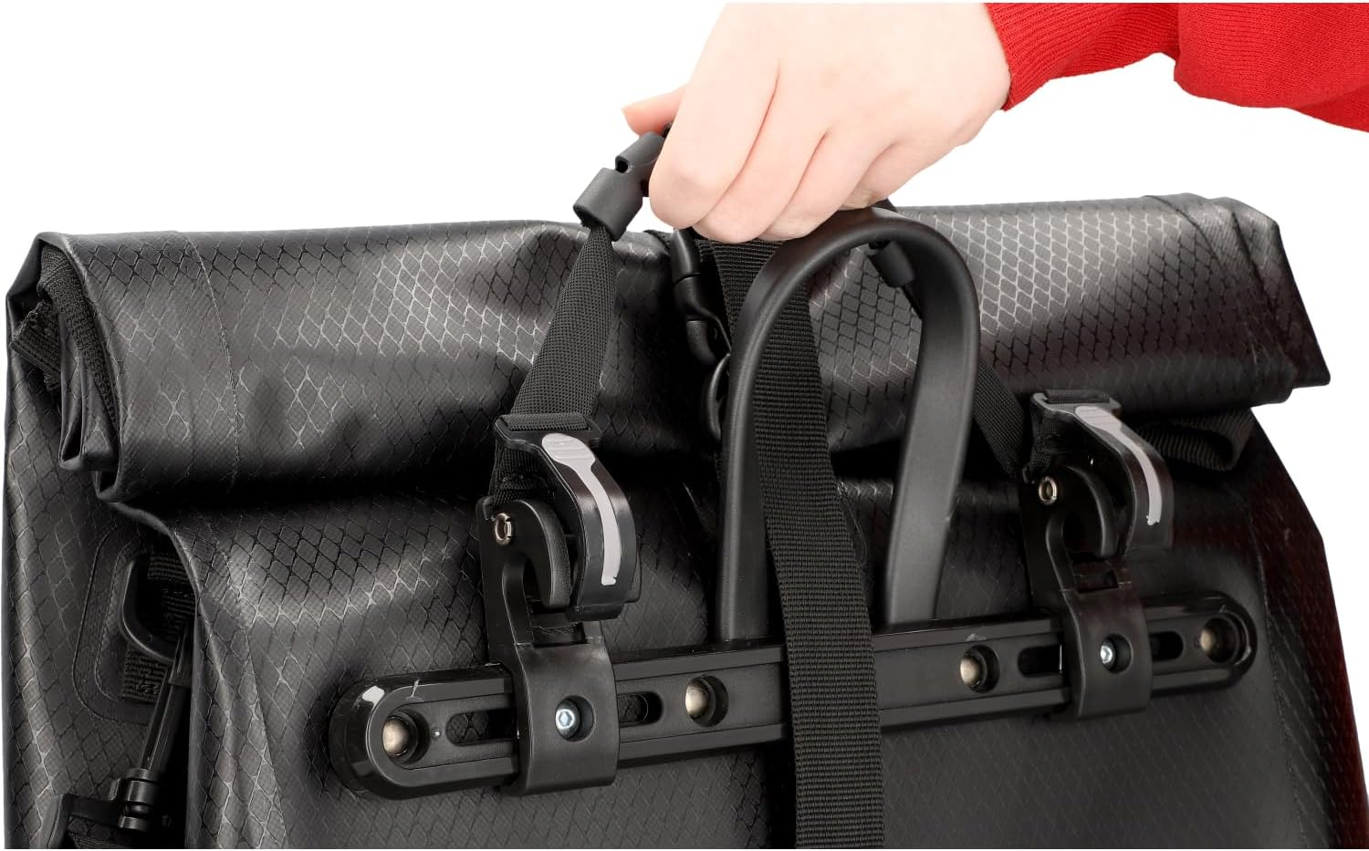 Fischer Terra Waterproof Pannier Bag Bike Bag for Peace of Mind Cycling High Visibility Reflective Logo, Robust TPU, Welded Seams, Detachable-Bike Pannier Protection for Your Essentials - 30L image number 5