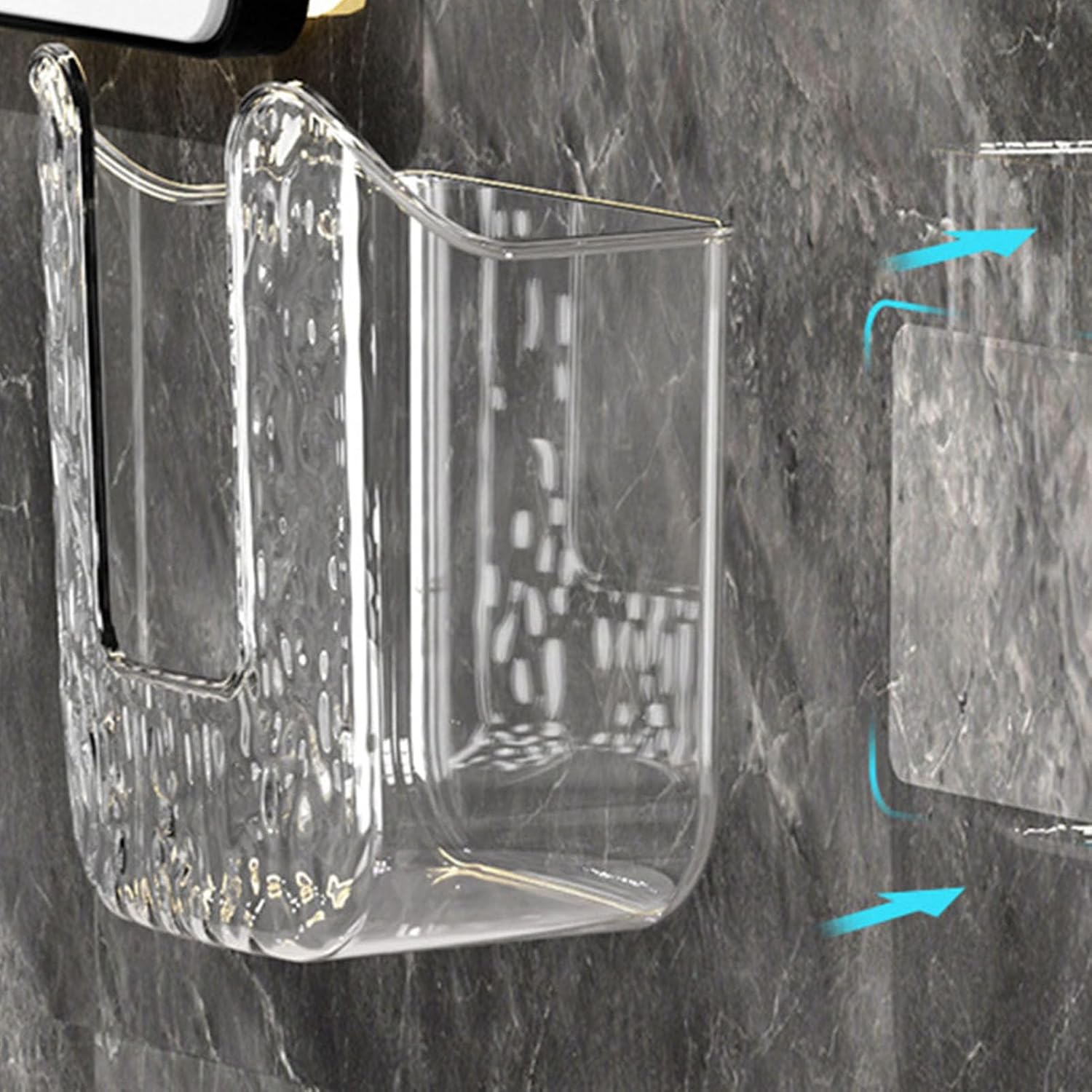 Wet Wipes Box - Wipe Dispenser for Bathroom, 15.5Cm Wet Wipes Storage Box - Wall-Mounted Wipe Dispenser Made of ABS, Hygienic & Space-Saving, Ideal for Bathroom & Kitchen - White image number 5