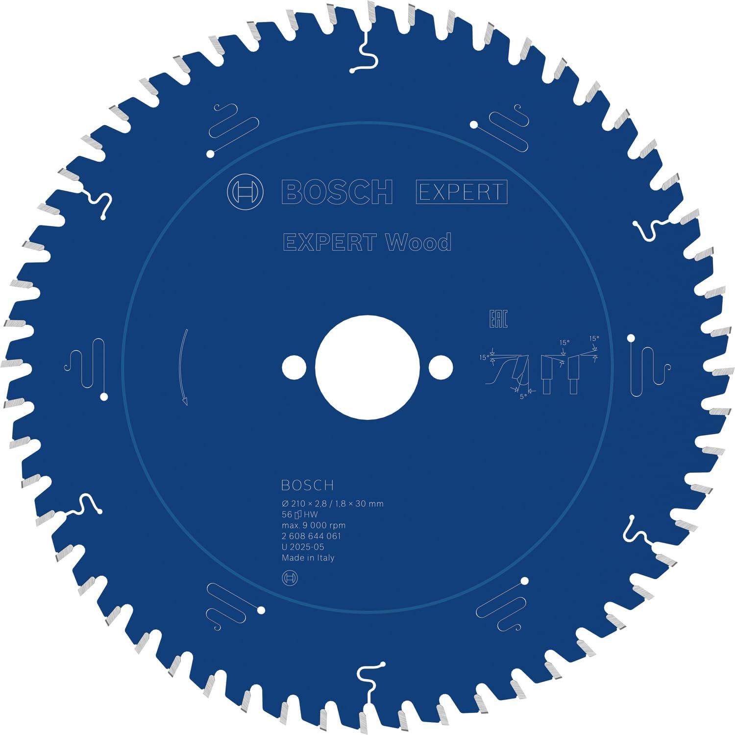 Bosch 2608644059 EXWOH 8.27" X 30Mm 40T Circular Saw Blade Top Precision image number 6
