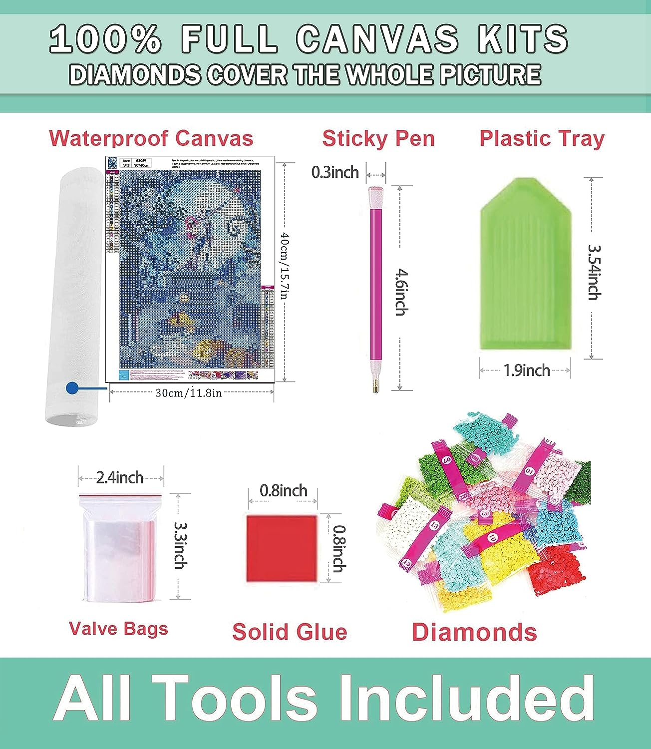 CAMOYAI Halloween Diamond Painting for Adults - Horror Jack 5D DIY Full round Drill Diamond Art Kits, HD Canvas Painting Craft Gem Art for Home Wall Decor and Gifts 12 X 16 Inch image number 4