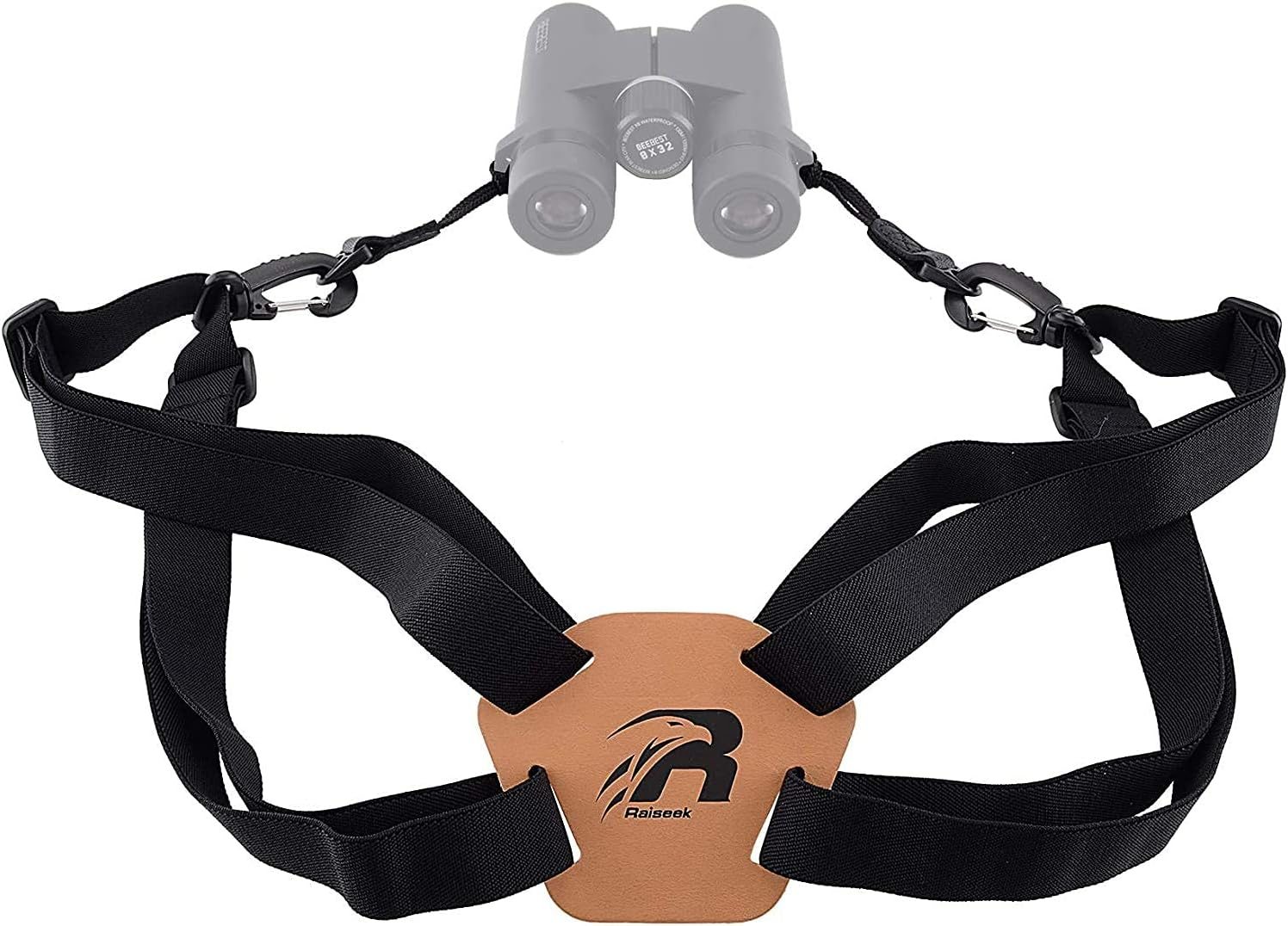 BOOSTEADY Binocular Harness Strap Adjustable Stretchy, Camera Chest Harness with 2 Loop Connectors, Hunting Accessories image number 1